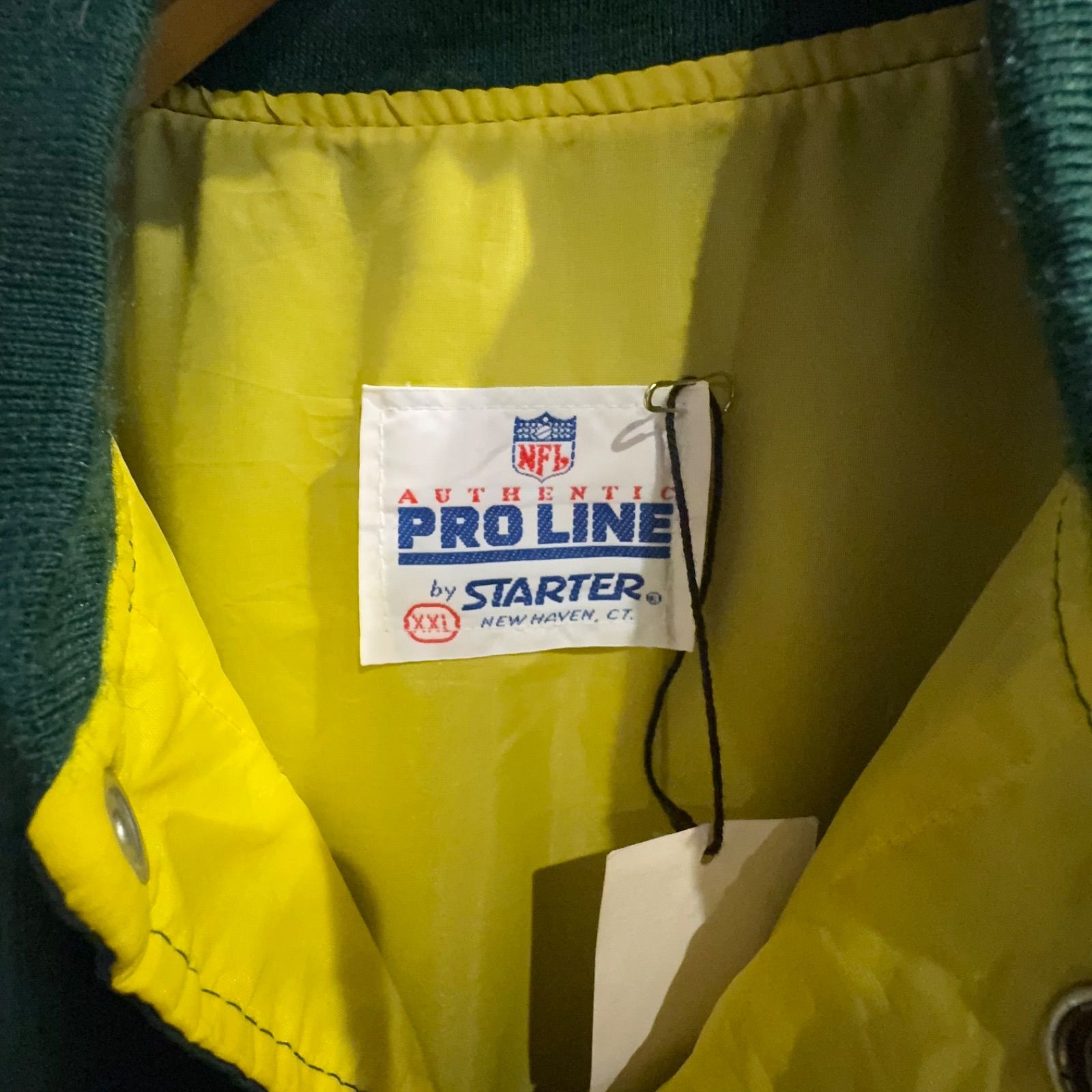 90s STARTER NFL Packers ナイロンジャケット USA製 XXL グリーン