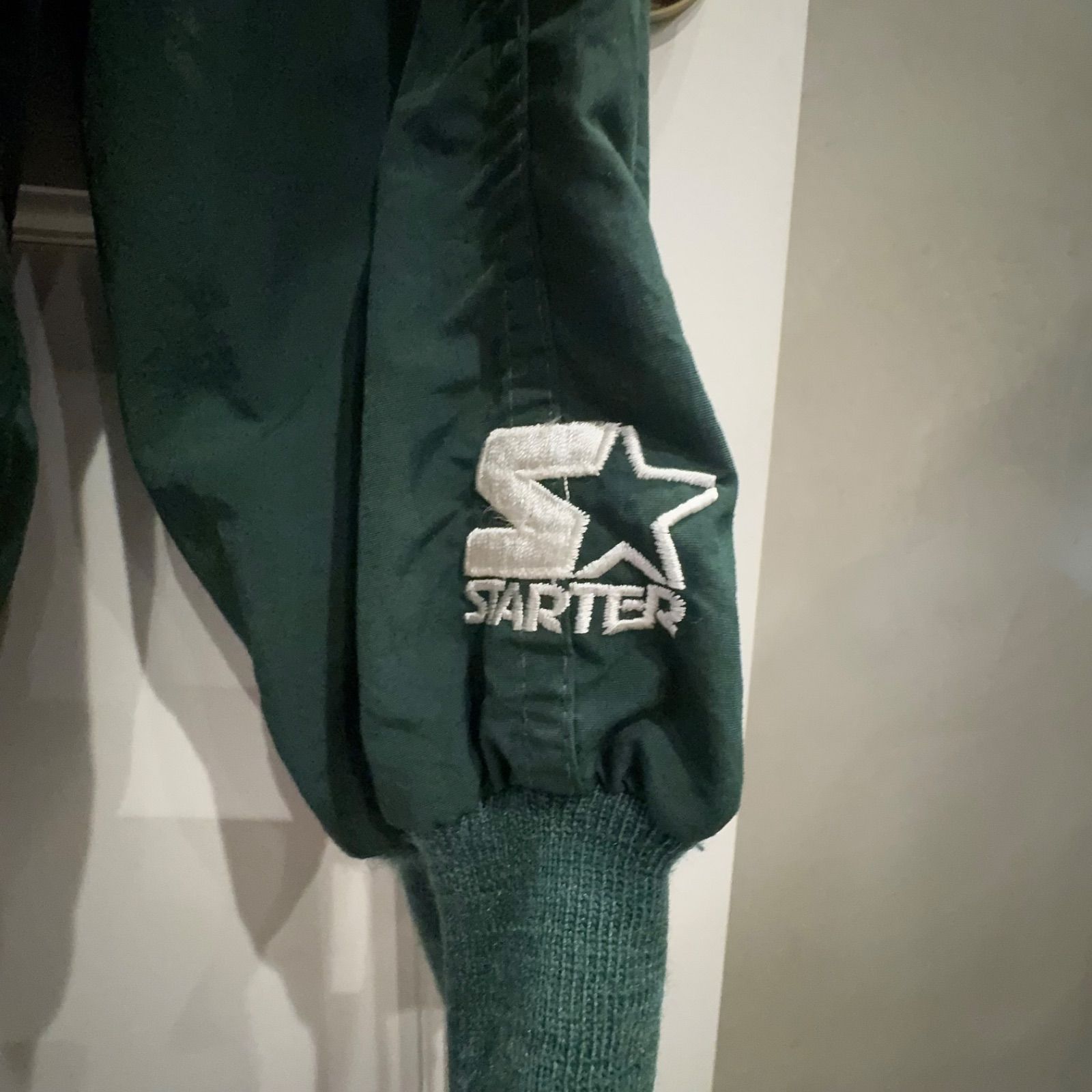 90s STARTER NFL Packers ナイロンジャケット USA製 XXL グリーン