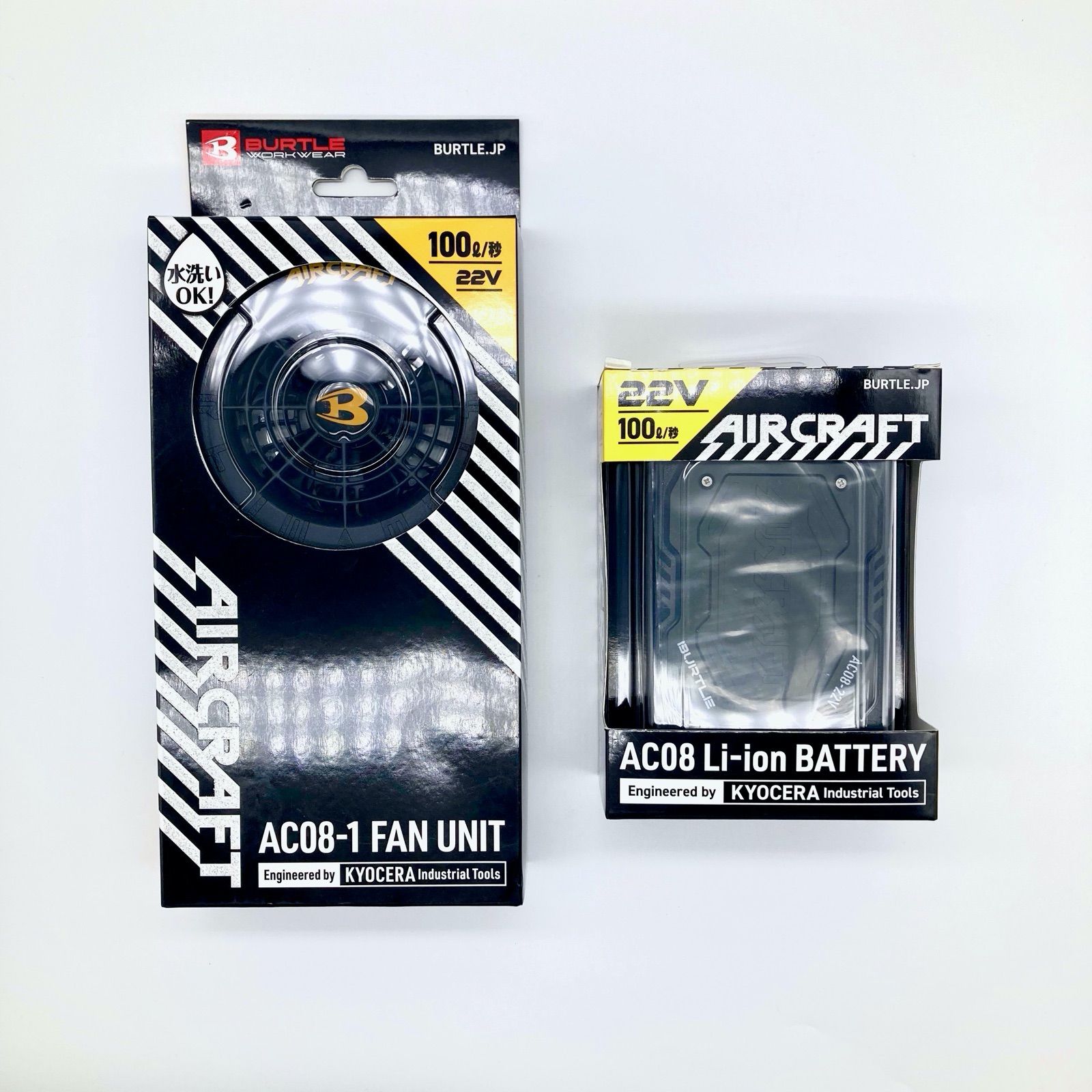 2024年モデル】バートル エアークラフト 22V バッテリー＆ファン