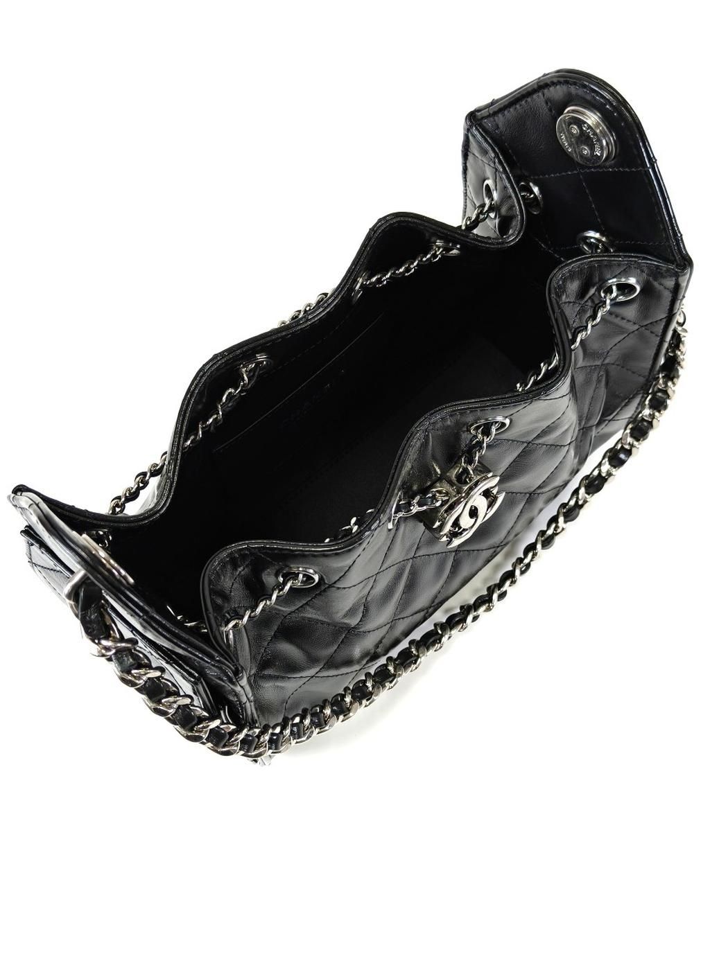 CHANEL シャネル25 ミニ ハンドバッグ ショルダーバッグ ブラック 管理番号：11228 CHANEL シャネル25 ミニ ハンドバッグ ショルダーバッグ ブラック 管理