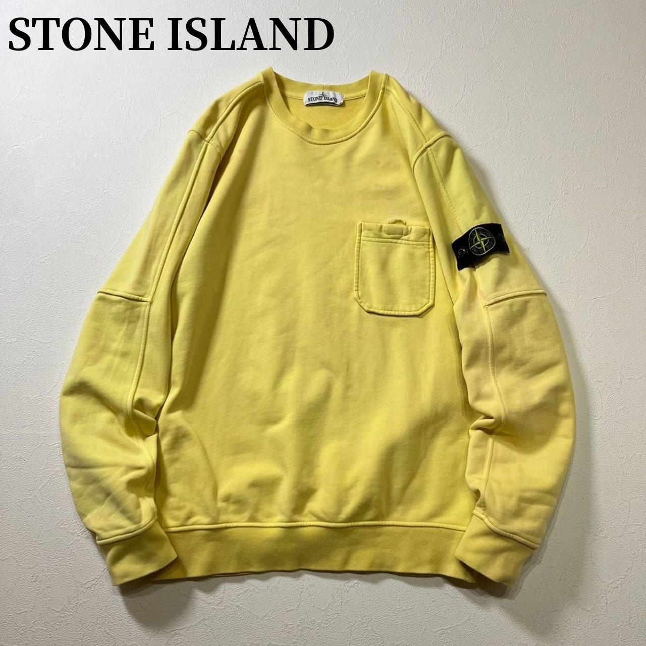 STONE ISLAND 雰囲気系 コンパスロゴワッペン スウェット トレーナー 