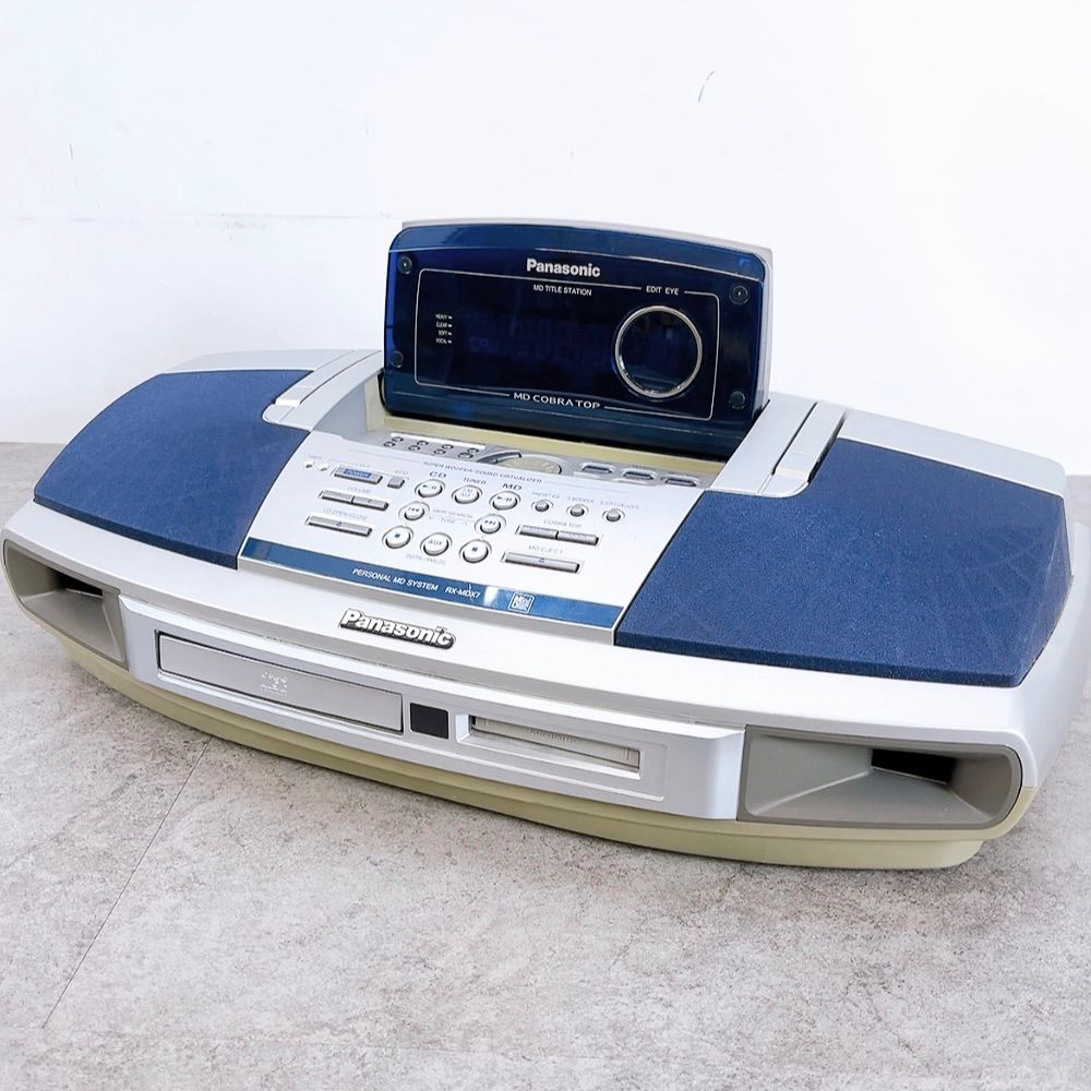 H-1139 Panasonic パナソニック RX-MDX7 パーソナルMDシステム ブルー