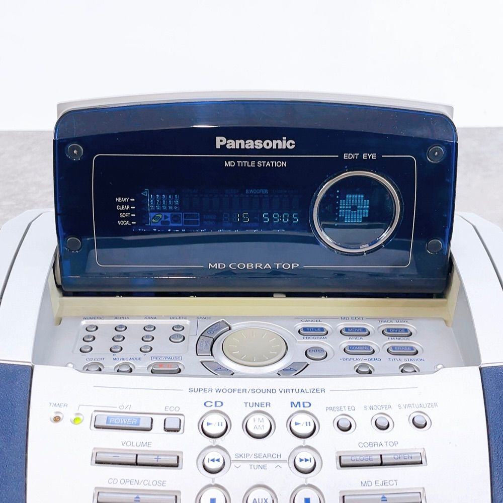 H-1139 Panasonic パナソニック RX-MDX7 パーソナルMDシステム ブルー