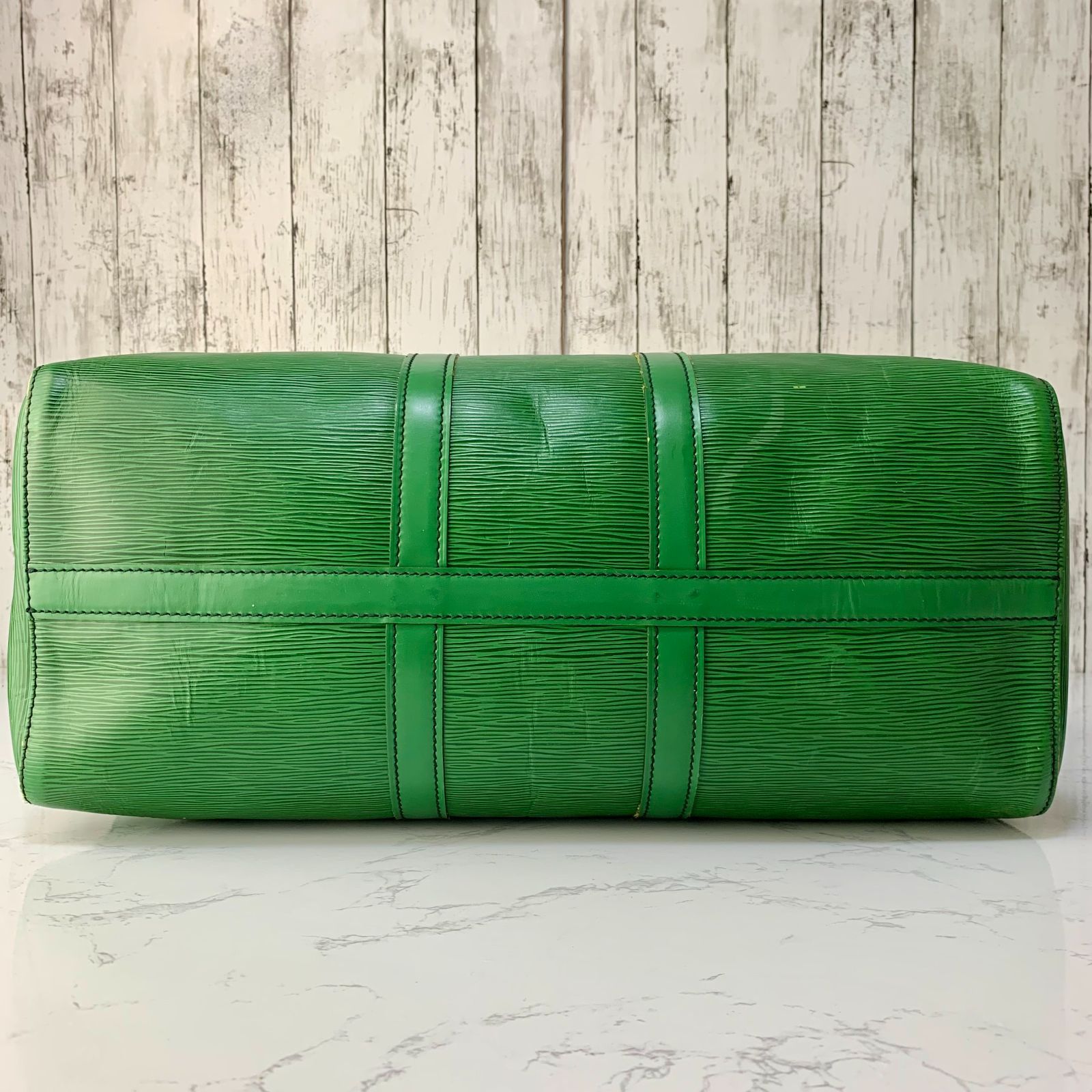LOUIS VUITTON キーポル 45 エピ グリーン ボストンバッグ M42974