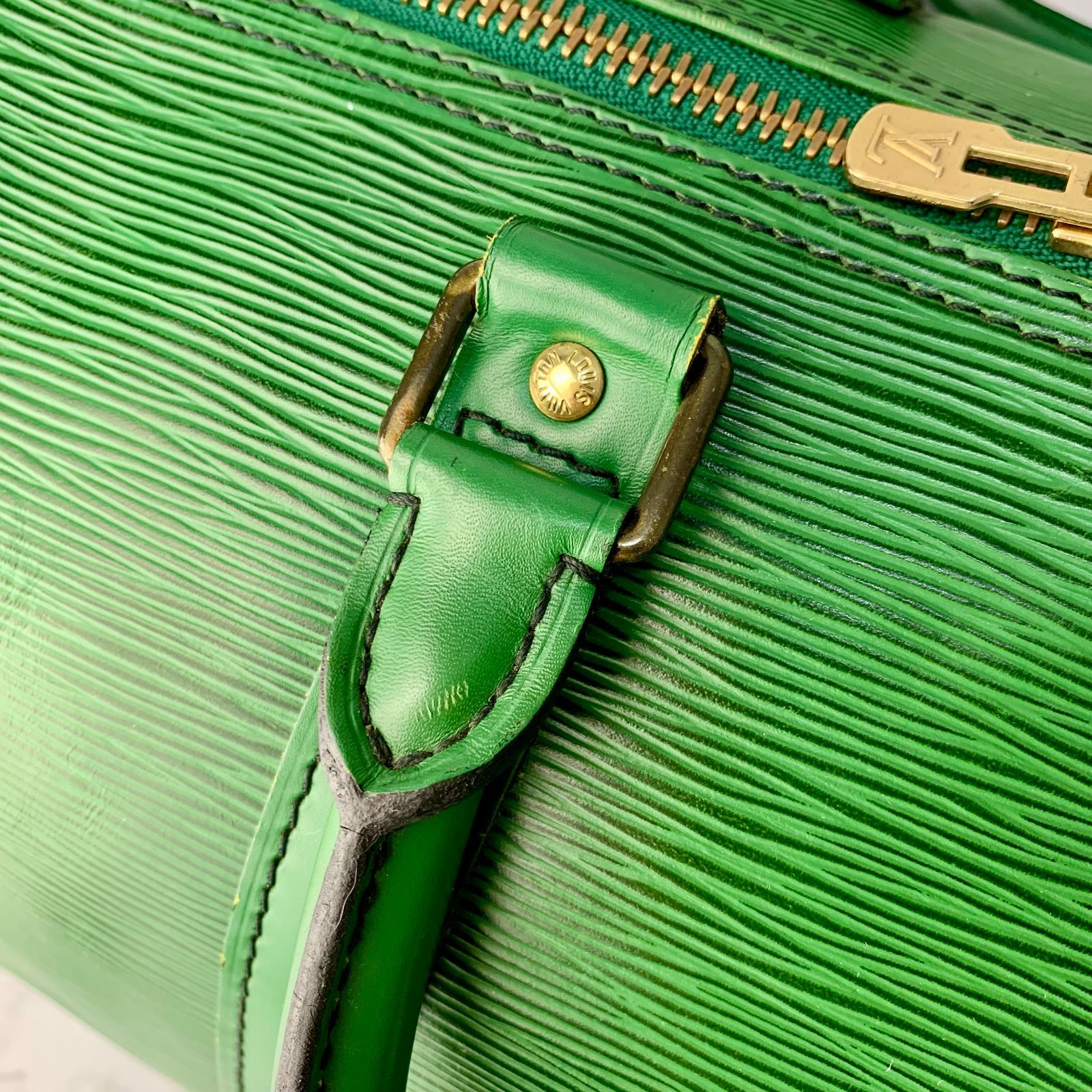 LOUIS VUITTON キーポル 45 エピ グリーン ボストンバッグ M42974