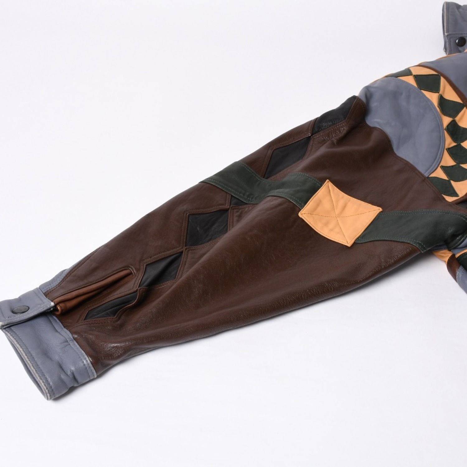 Pelle Pelle ペレペレ パッチワーク レザージャケット サイズ38 マルチ