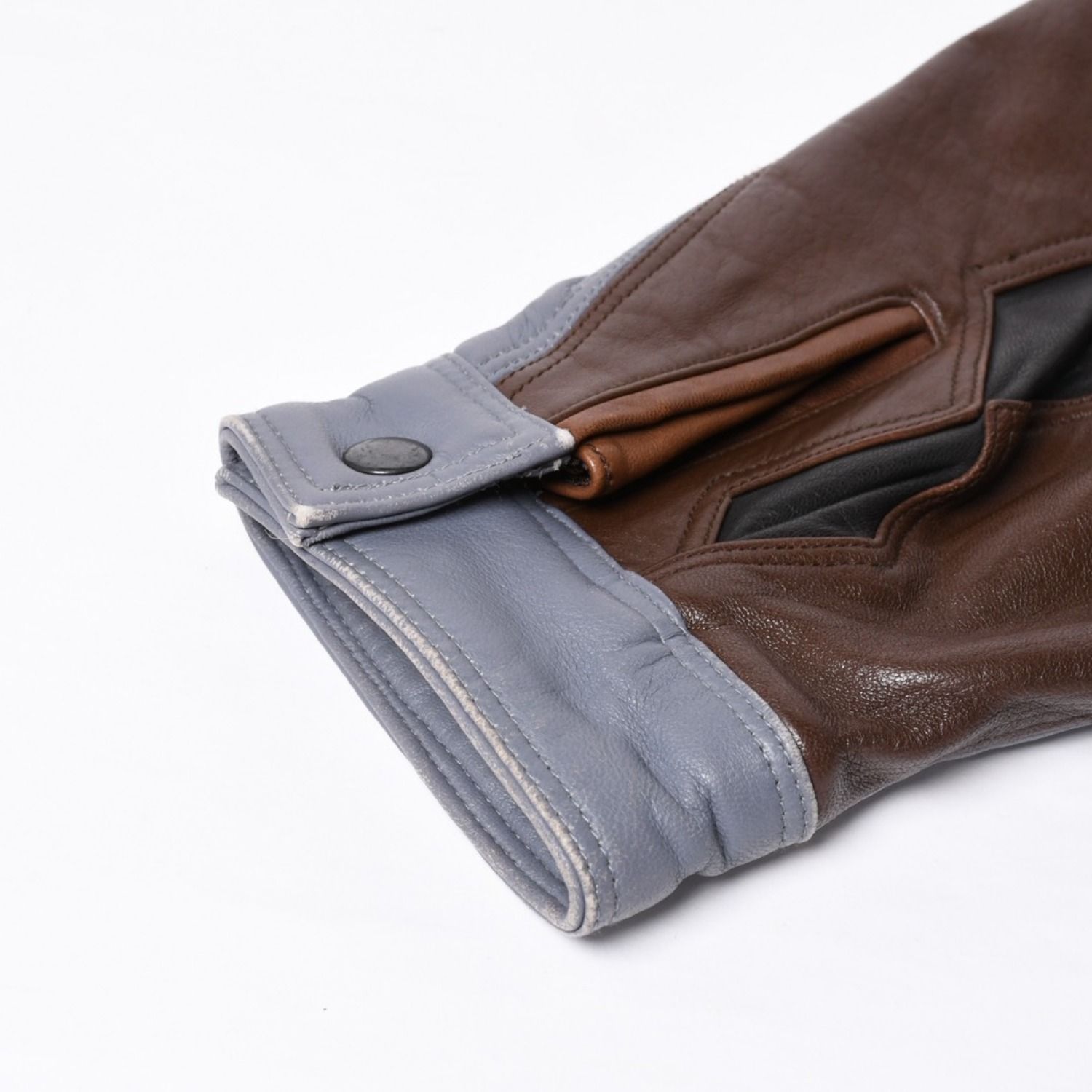 Pelle Pelle ペレペレ パッチワーク レザージャケット サイズ38 マルチ
