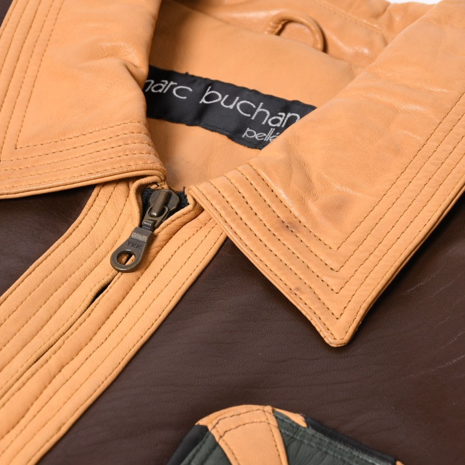 Pelle Pelle ペレペレ パッチワーク レザージャケット サイズ38 マルチ