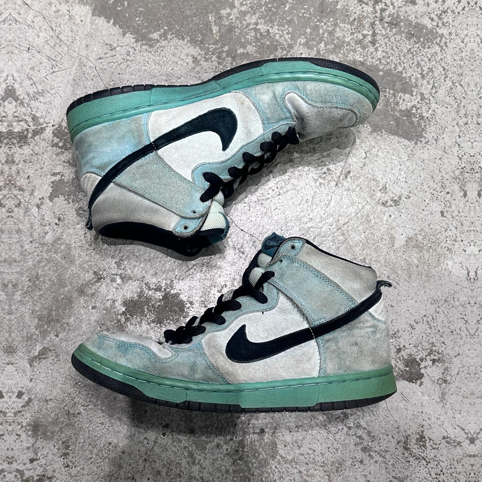 NIKE SB 2004 Dunk High Sea Crystal ダンクハイ スニーカー シークリスタル ナイキエスビー 305050-301 サックスブルー 27 27cm （13351M） シークリスタルスニーカー NIKE SB 2004 Dunk High Sea Crystal