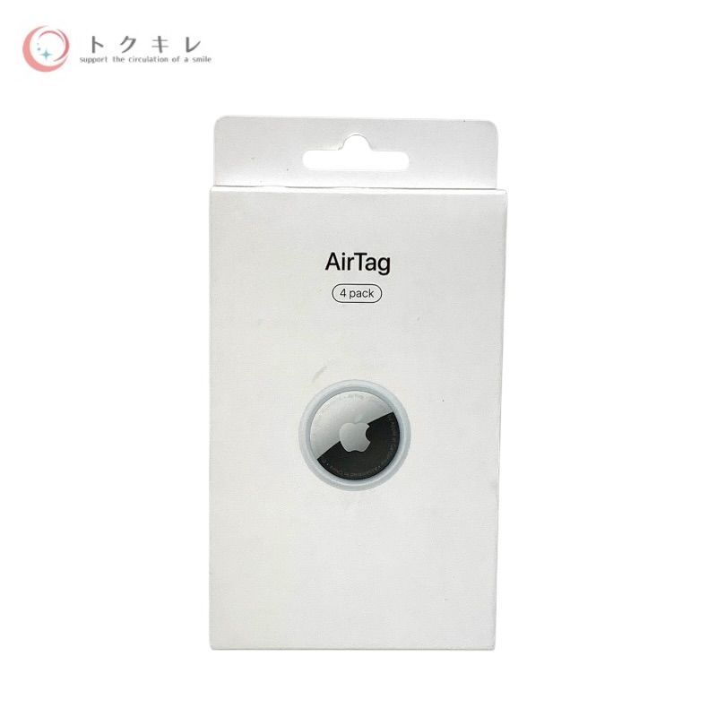 Apple AirTag 4個パック ホワイト 新品未開封 - メルカリ