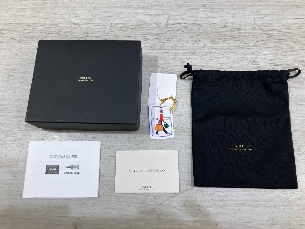 通年 PORTER ポーター BILL CORDOVAN WALLET ビルコードバンウォレット