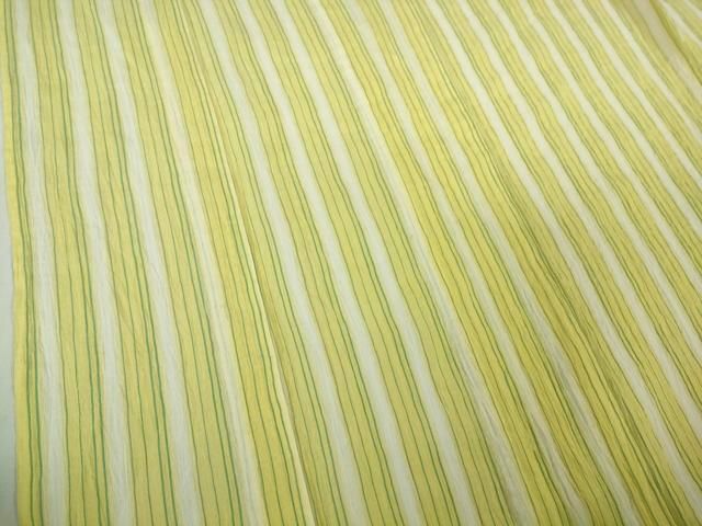 平和屋着物＊極上 夏物 本場小千谷ちぢみ 麻 間道 逸品 DZAB4984kh6