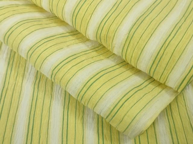 平和屋着物＊極上　夏物　本場小千谷ちぢみ　麻　間道　逸品　DZAB4984kh6 平和屋着物□極上 男性 夏物 本場小千谷ちぢみ 麻 色無地 薄花色 証紙