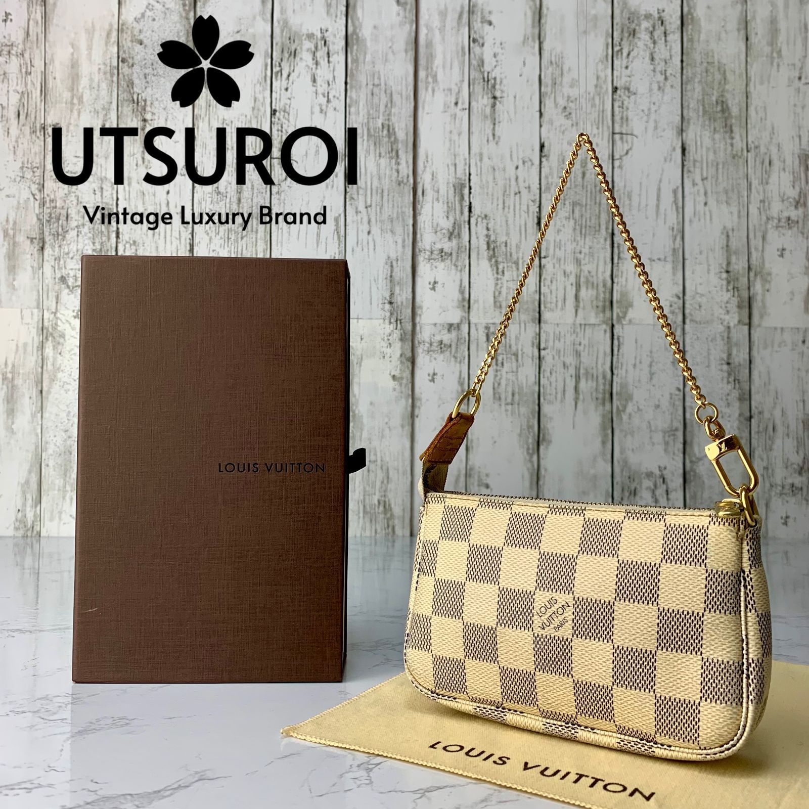 LOUIS VUITTON ミニ・ポシェット・アクセソワール ダミエ・アズール
