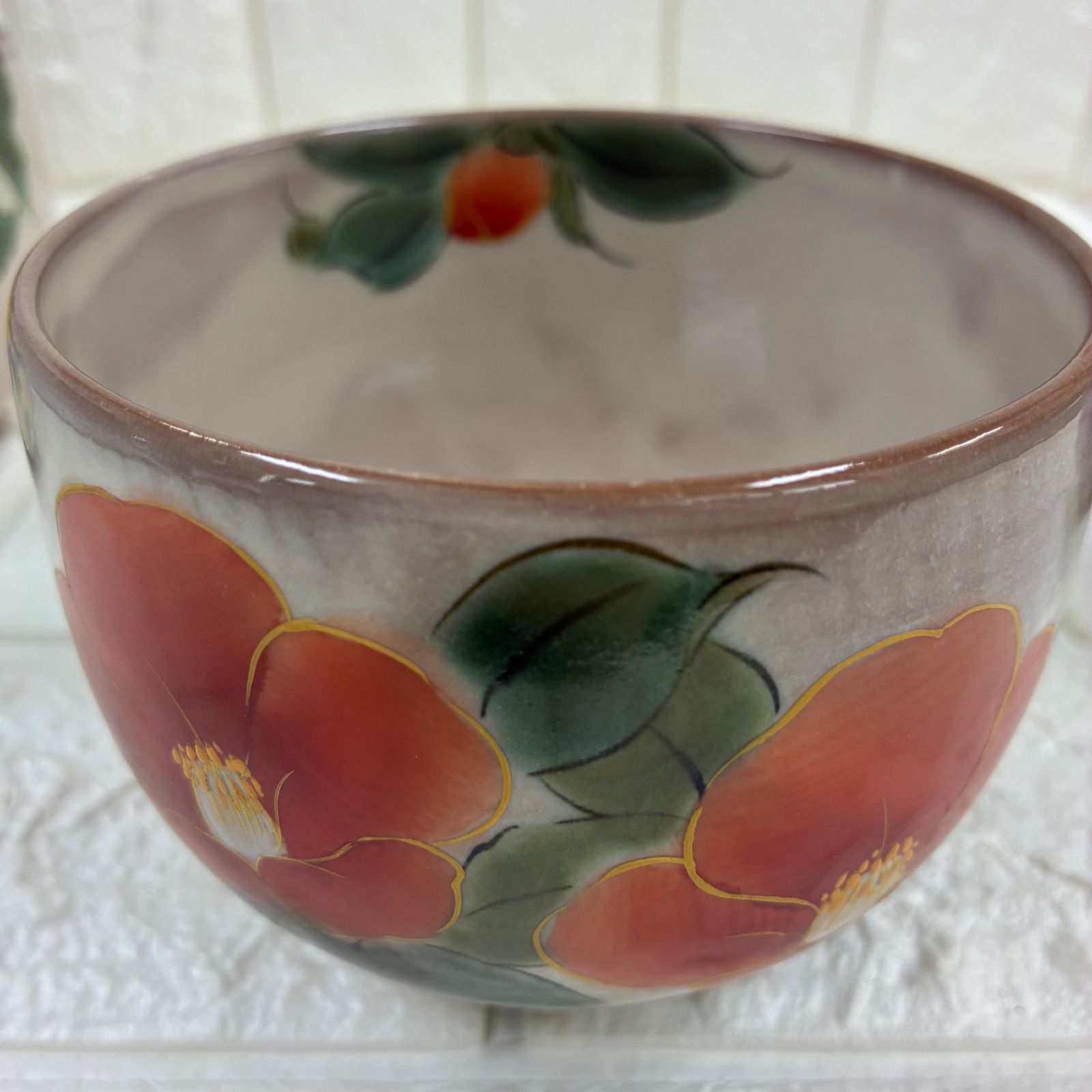 新品未使用】和食器 陶器 京焼 陶あん とうあん 茶碗 湯呑 小鉢 色絵 