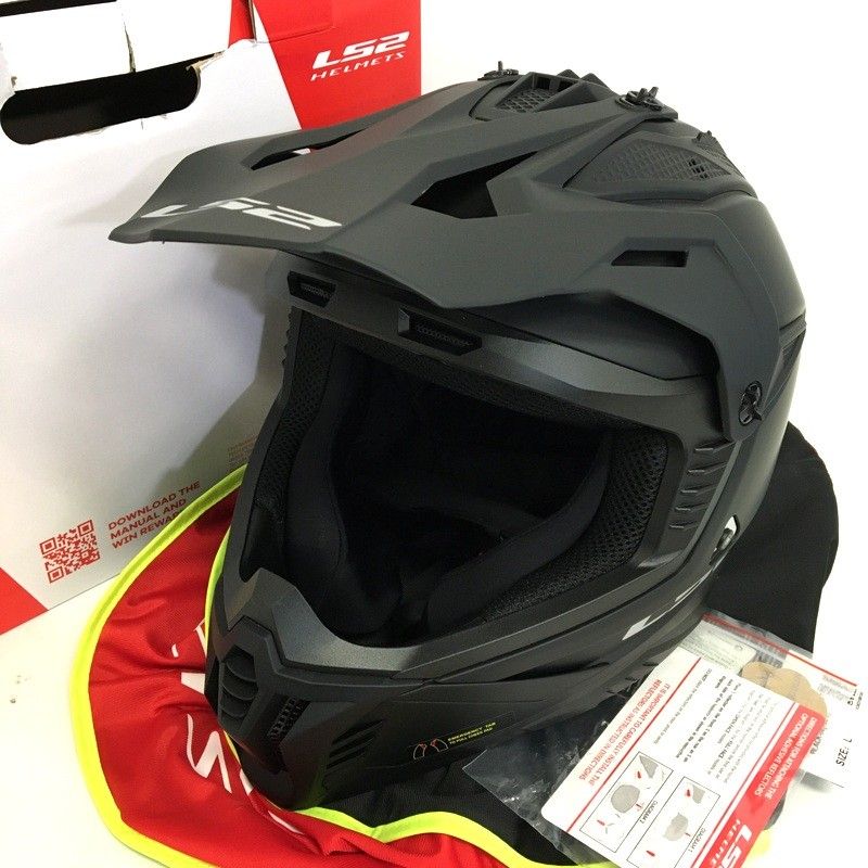 LS2 MX708 FAST2 オフロードヘルメット Lサイズ マットブラック