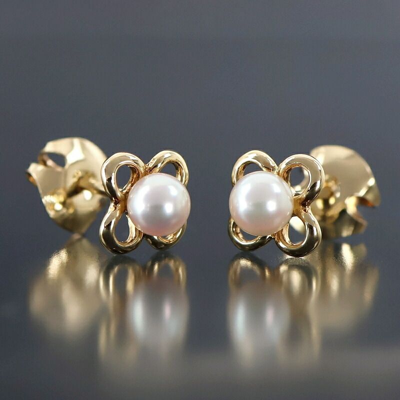 MIKIMOTO ミキモト パール フラワー ピアス 18K 楽天市場】ミキモト