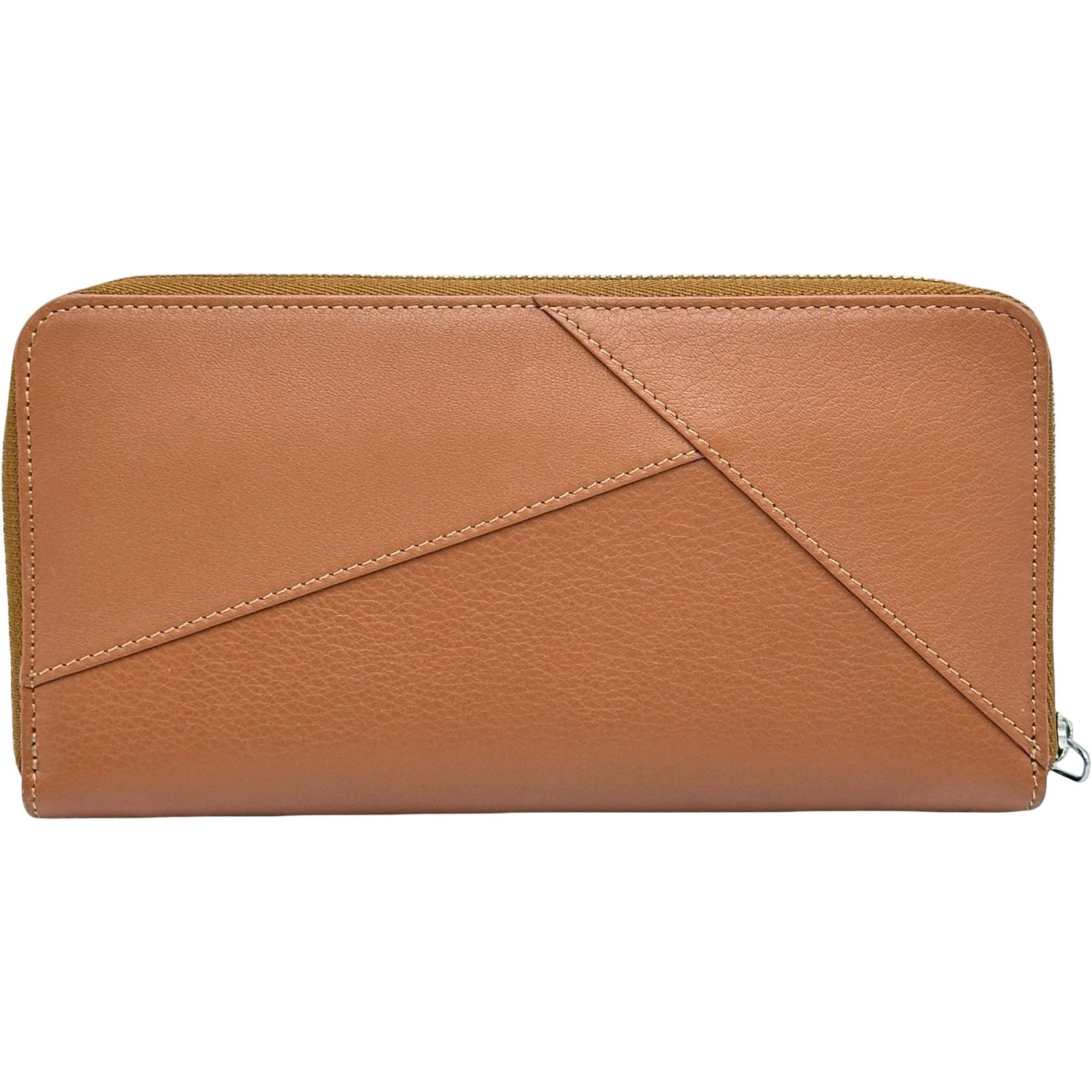 ロエベ LOEWE パズルジップアラウンドウォレット ブラウン レザー 