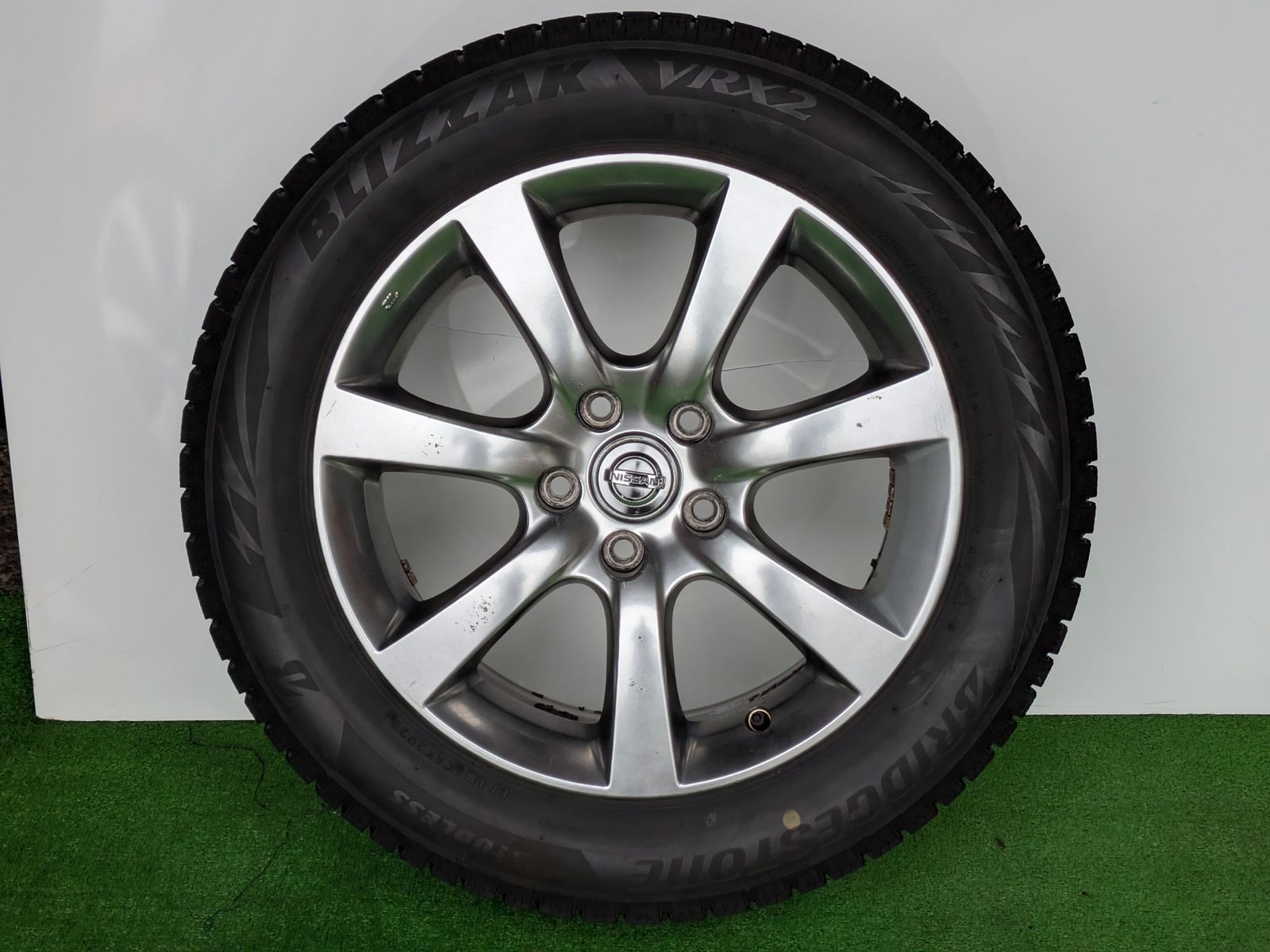 日産 ステージア純正アルミホイール 2022年製ブリヂストン ブリザック 