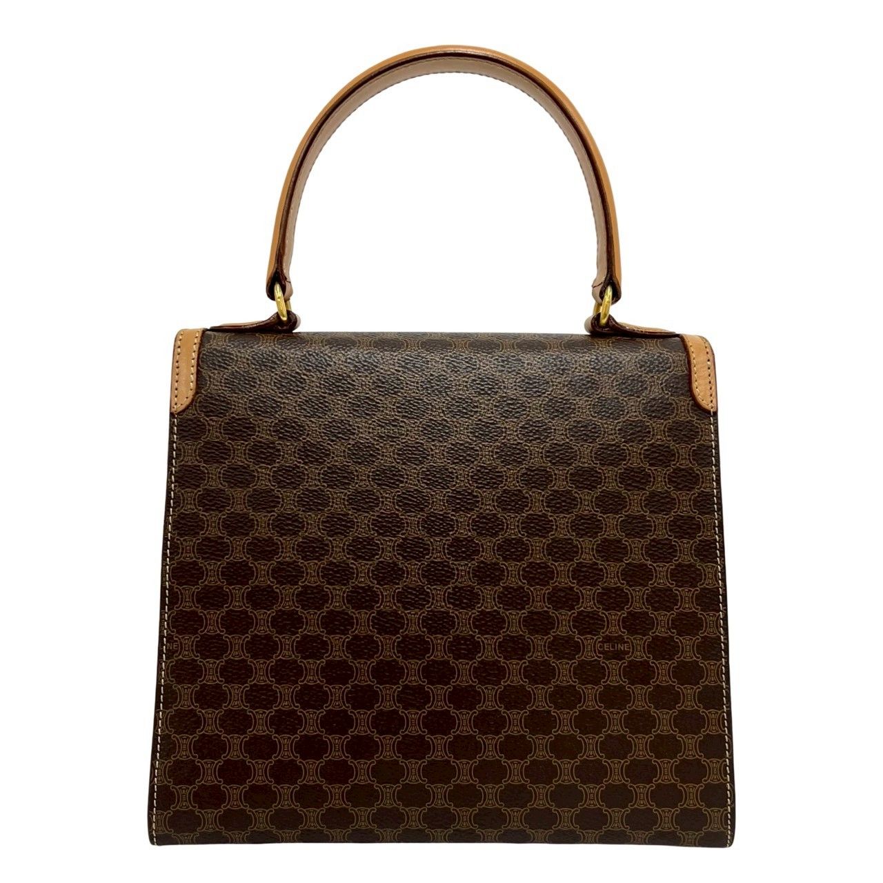 極 美品 CELINE セリーヌ ヴィンテージ マカダム 柄 ロゴ リング 金具