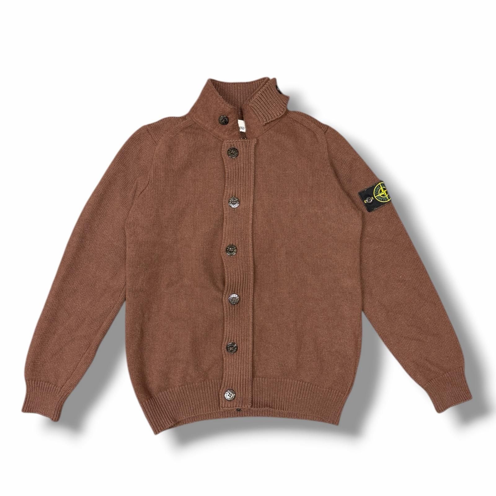 STONE ISLAND Lana Wool Blend Knit Zipped Buttoned Jumper ニット 