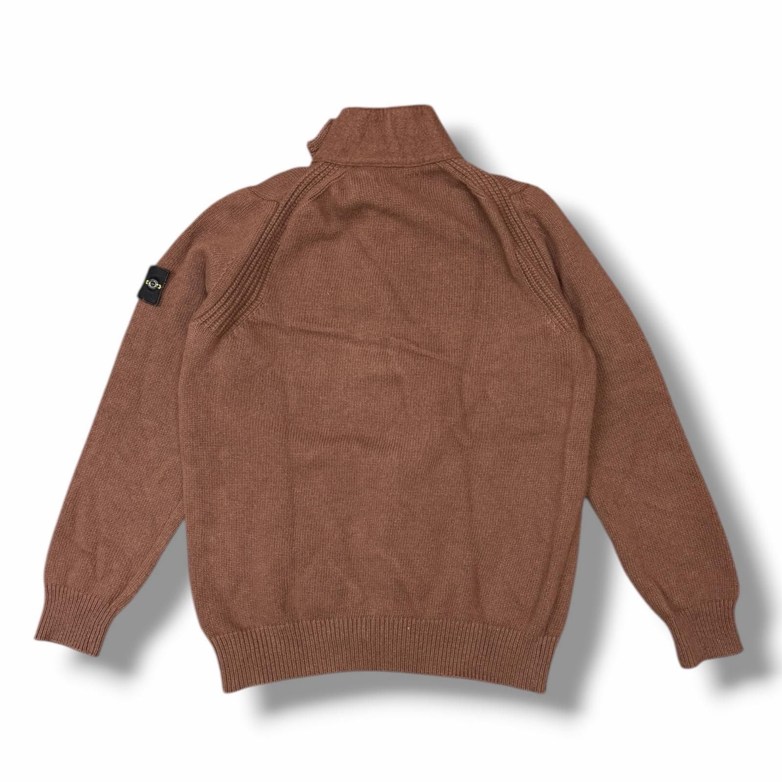 STONE ISLAND Lana Wool Blend Knit Zipped Buttoned Jumper ニット 
