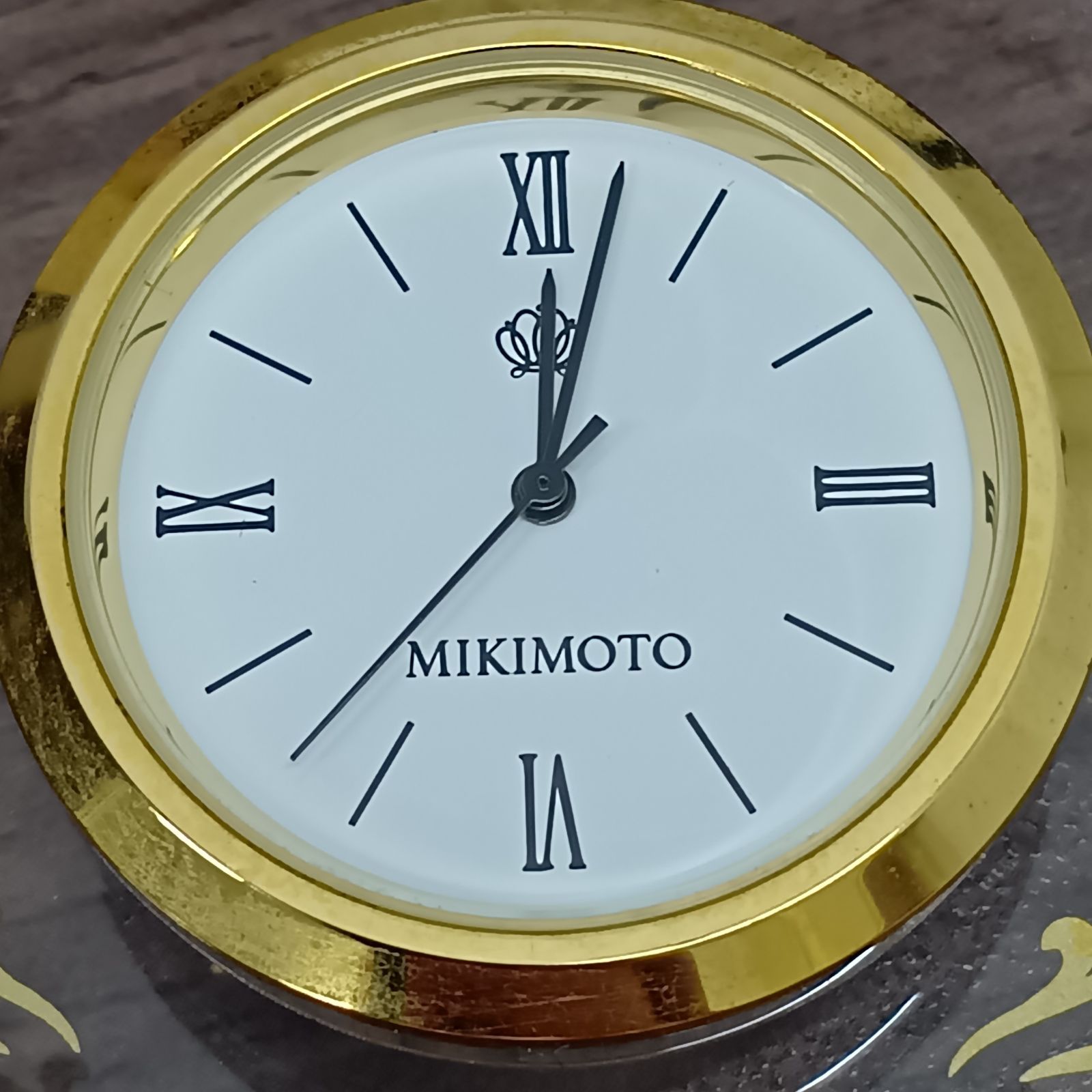 MIKIMOTO 置き時計 真珠付置時計 クリア×ゴールド ミキモト - メルカリ