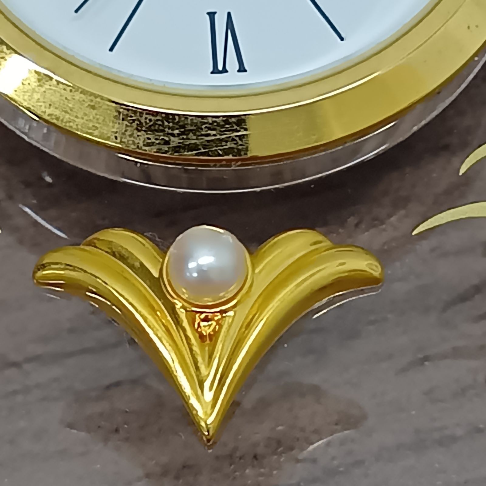 MIKIMOTO 置き時計 真珠付置時計 クリア×ゴールド ミキモト - メルカリ