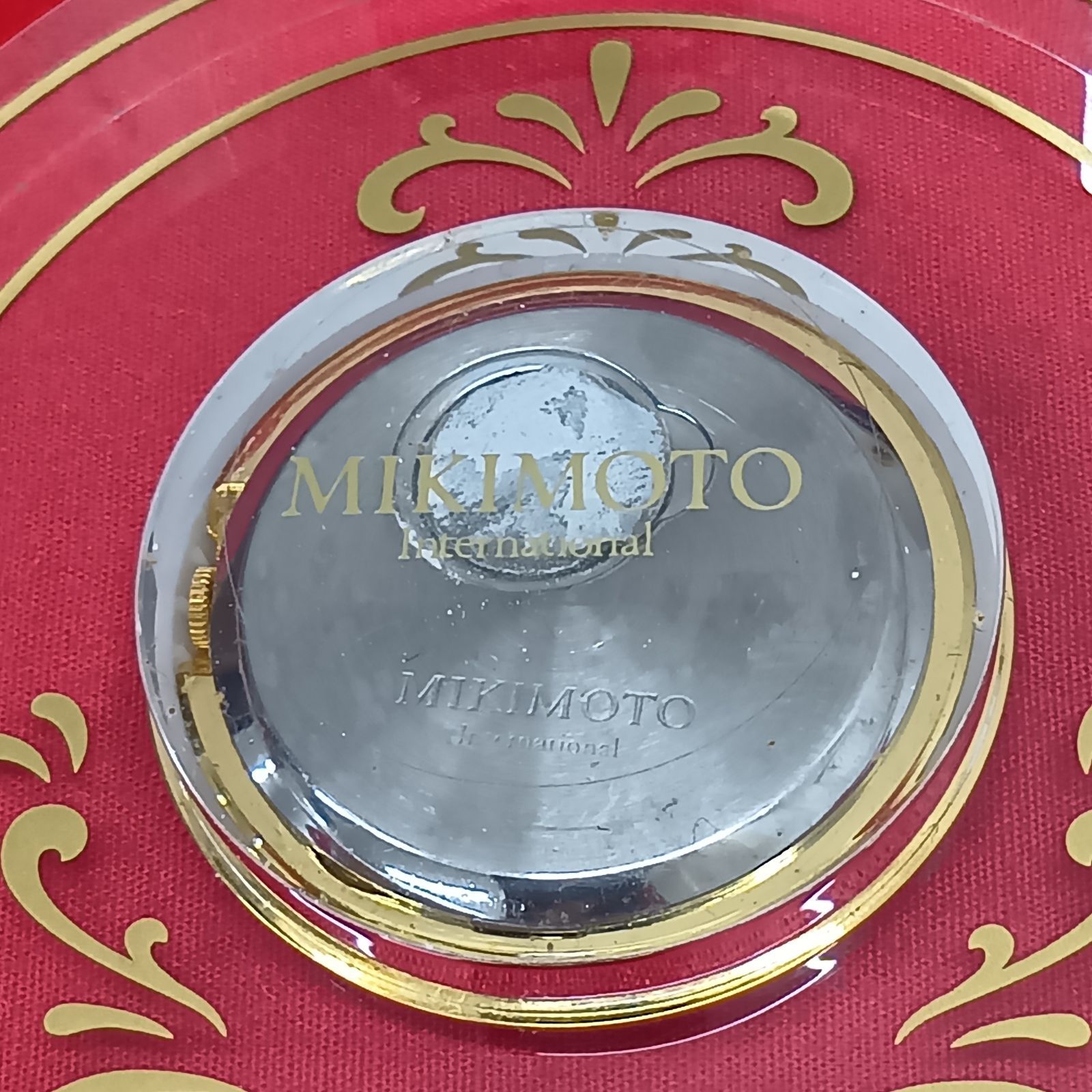 MIKIMOTO 置き時計 真珠付置時計 クリア×ゴールド ミキモト - メルカリ