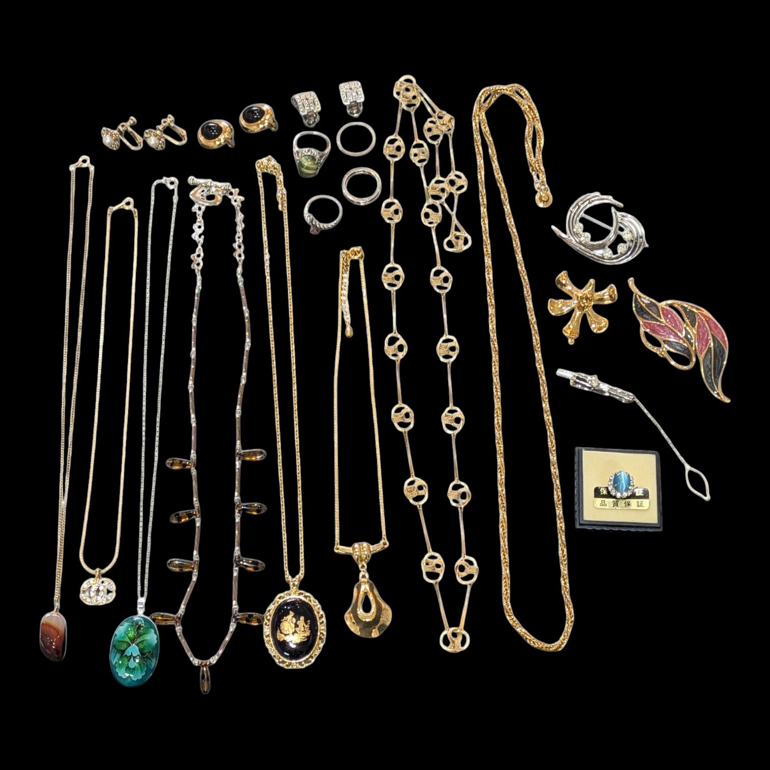 遺品整理まとめて□93】ジュエリー 20点 18KGF SILVER MONET LIMOGES 