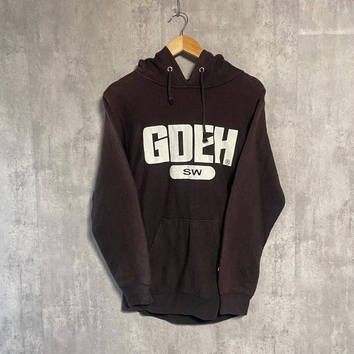 m*k様 goodenough 初期　パーカー　GDEH 90s 00s 藤原ヒ 名作アーカイブ】グッドイナフ GDEH ロゴ スウェット パーカー 黒 M〜L