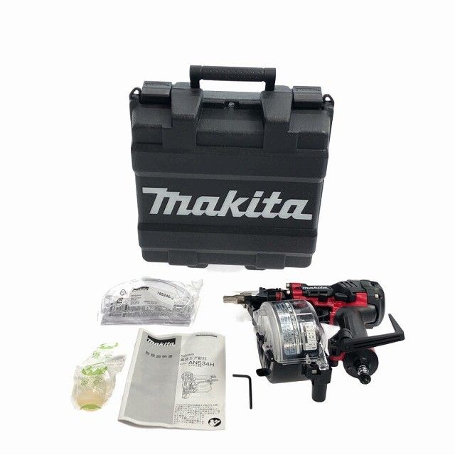 ☆未使用品☆ makita マキタ 50mm 高圧エア釘打ち機 AN534H 赤/レッド 