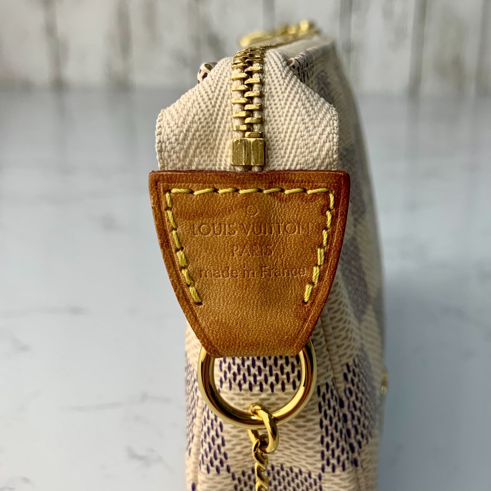LOUIS VUITTON ミニ・ポシェット・アクセソワール ダミエ・アズール