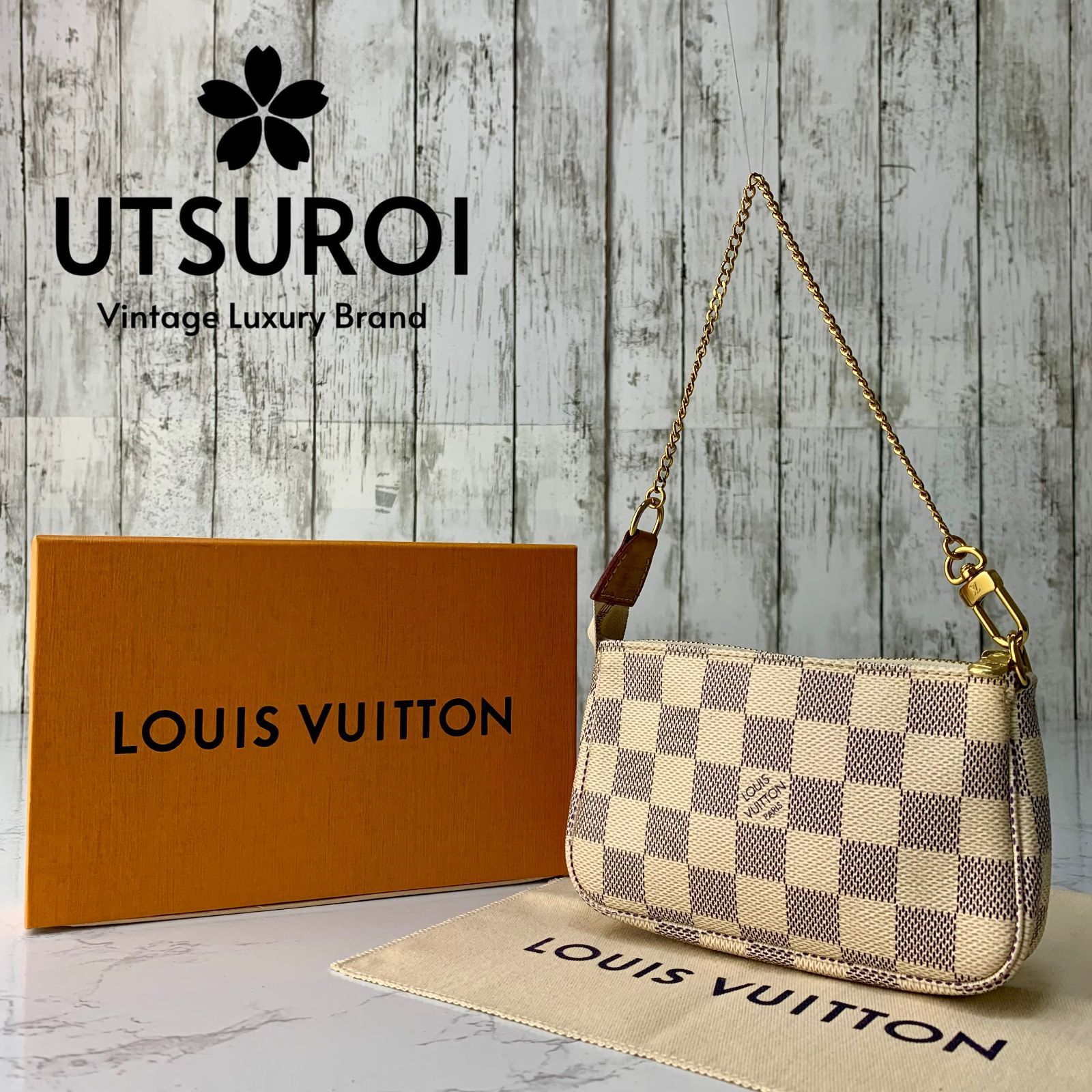 LOUIS VUITTON ミニ・ポシェット・アクセソワール ダミエ・アズール