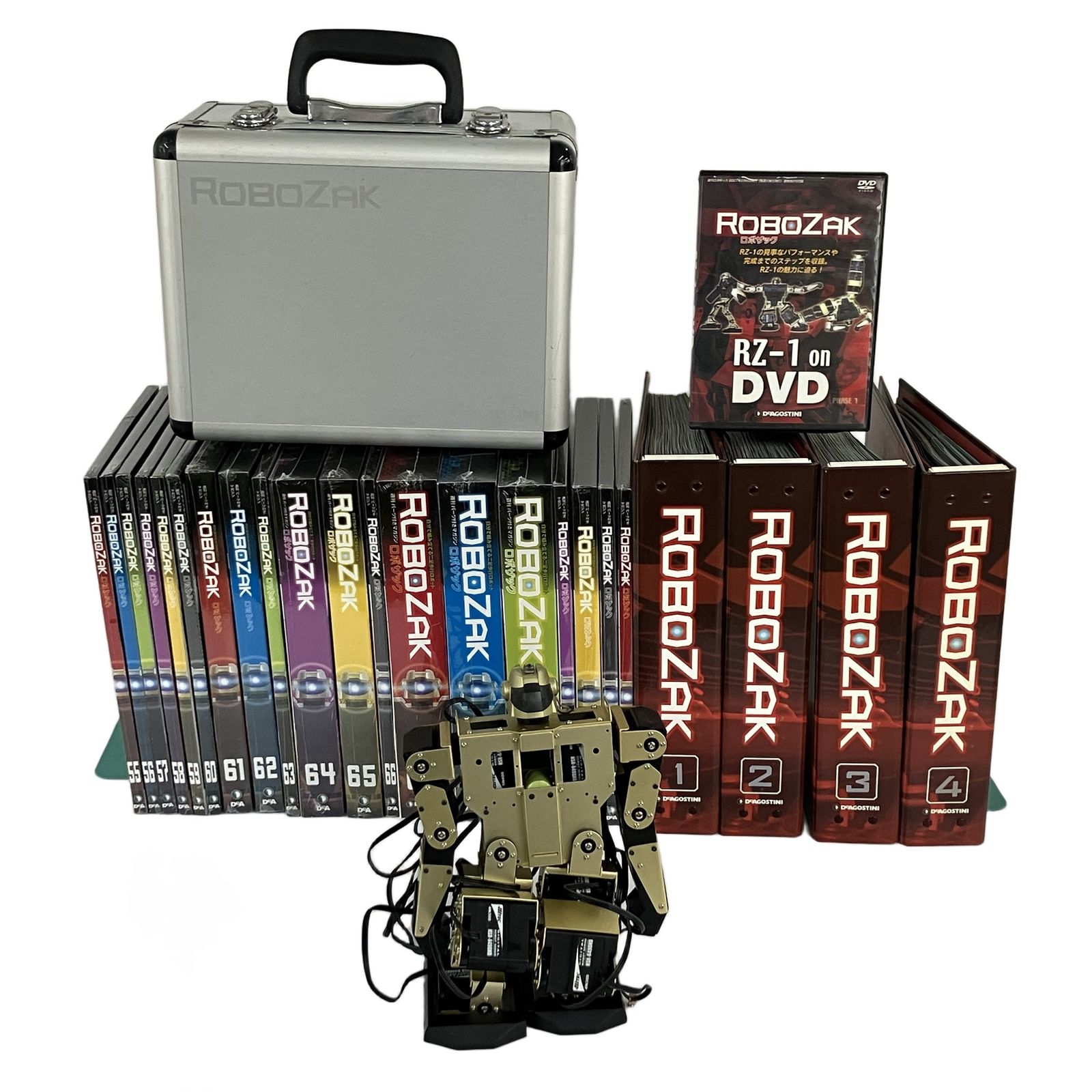 デアゴスティーニ ROBOZAK RZ-1 ロボザック 組立済み + 55-73巻 教材 