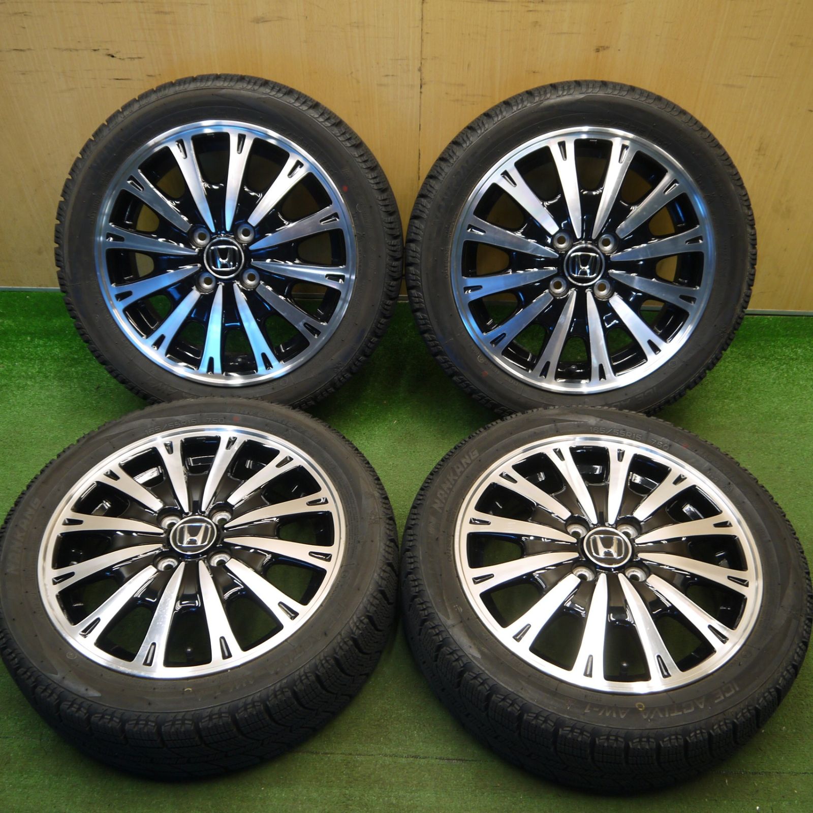 バリ溝！22年！9分☆ホンダ N-BOX カスタム 純正 165/55R15 