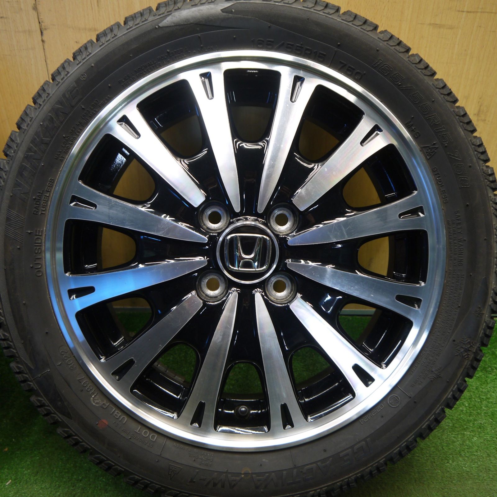 バリ溝！22年！9分☆ホンダ N-BOX カスタム 純正 165/55R15 