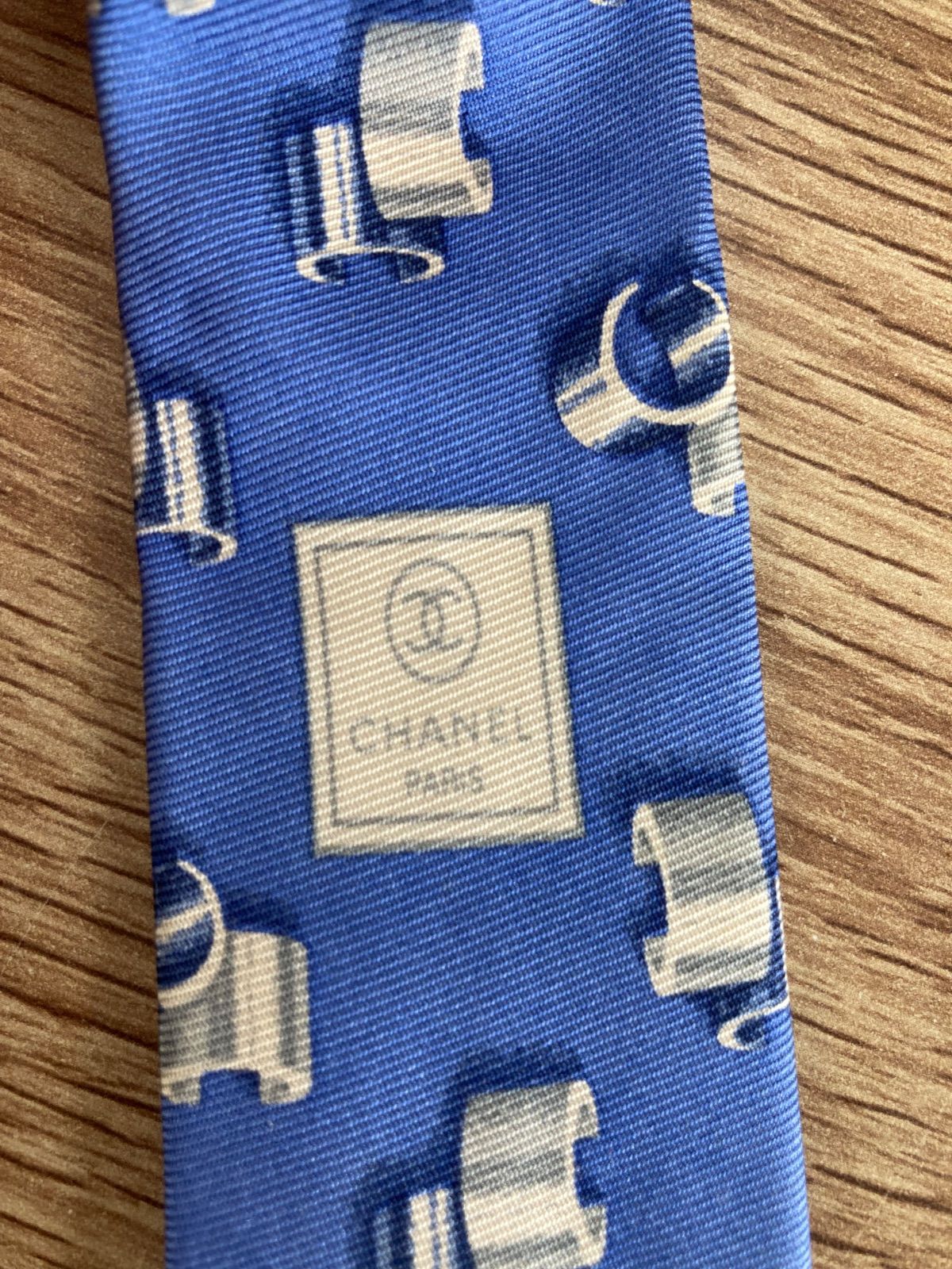 CHANEL シャネル ネクタイ シルク ブルー系 平塚店 衣料品 G - メルカリ