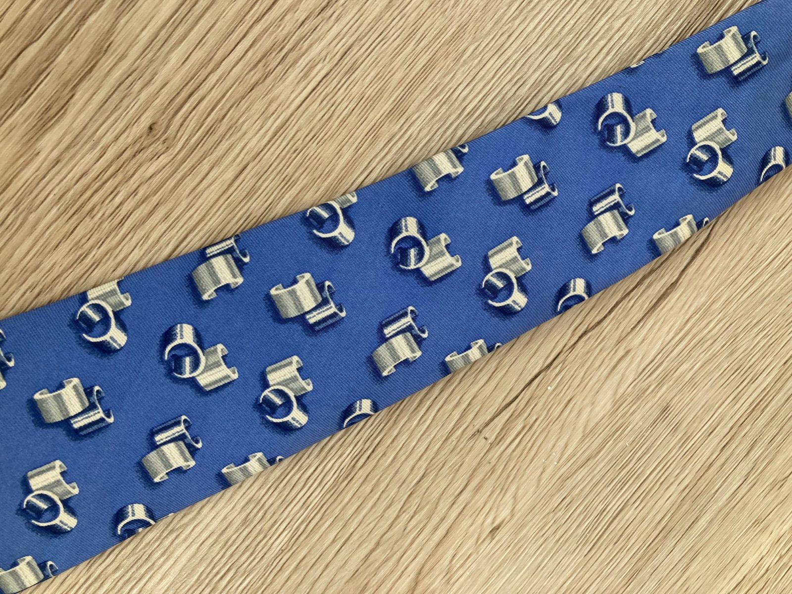 CHANEL シャネル ネクタイ シルク ブルー系 平塚店 衣料品 G - メルカリ