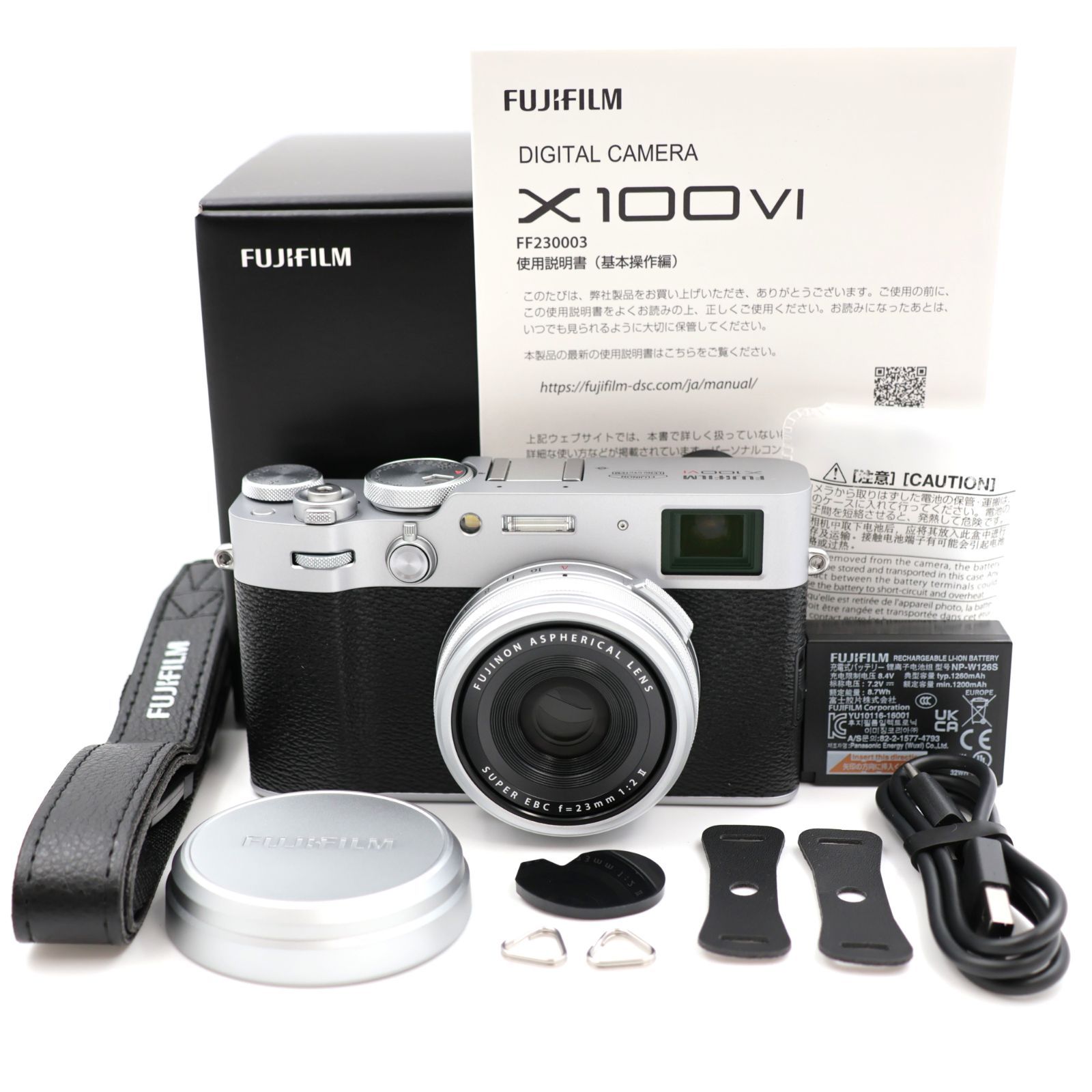 □シャッター数1488枚！新品同様□ FUJIFILM X100Ⅵ シルバー デジタル 