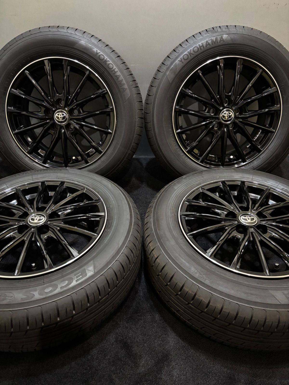☆195/65R15 YOKOHAMA/ECOS ES31 24年製 社外アルミホイール 15インチ 