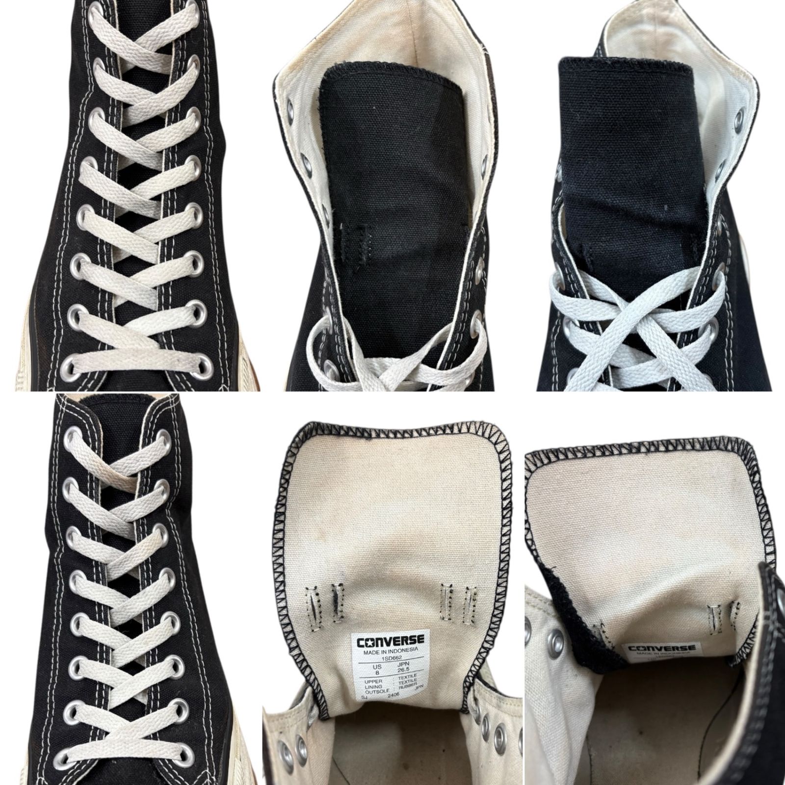 CONVERSE (コンバース) スニーカー 厚底 TREKWAVE HIGH 1SD662 26.5cm 