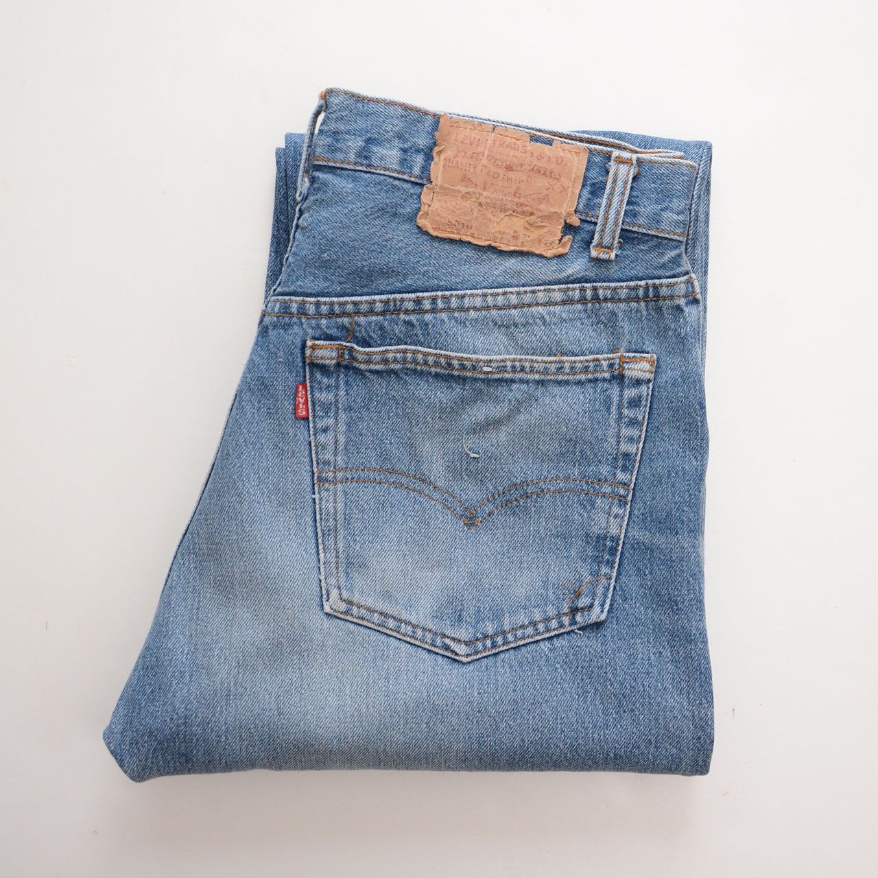 80s LEVIS501 内股シングル トップボタン裏555 バレンシア工場 USA製 