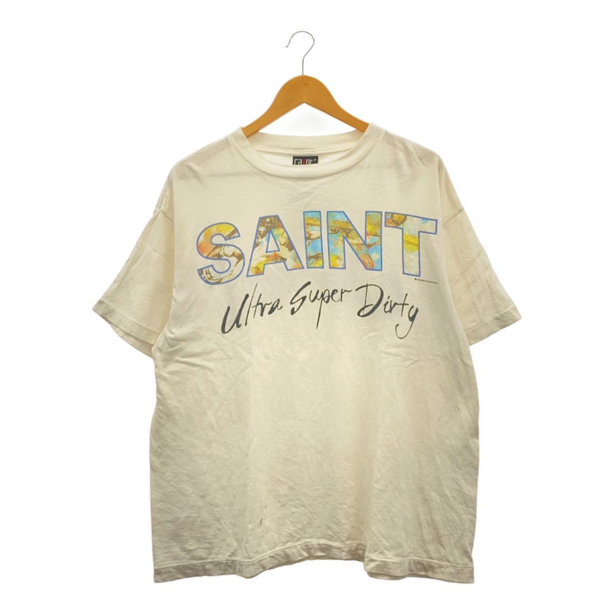 SAINT MICHAEL セントマイケル サイズM SS TEE SUPER DIRTY WHITE 