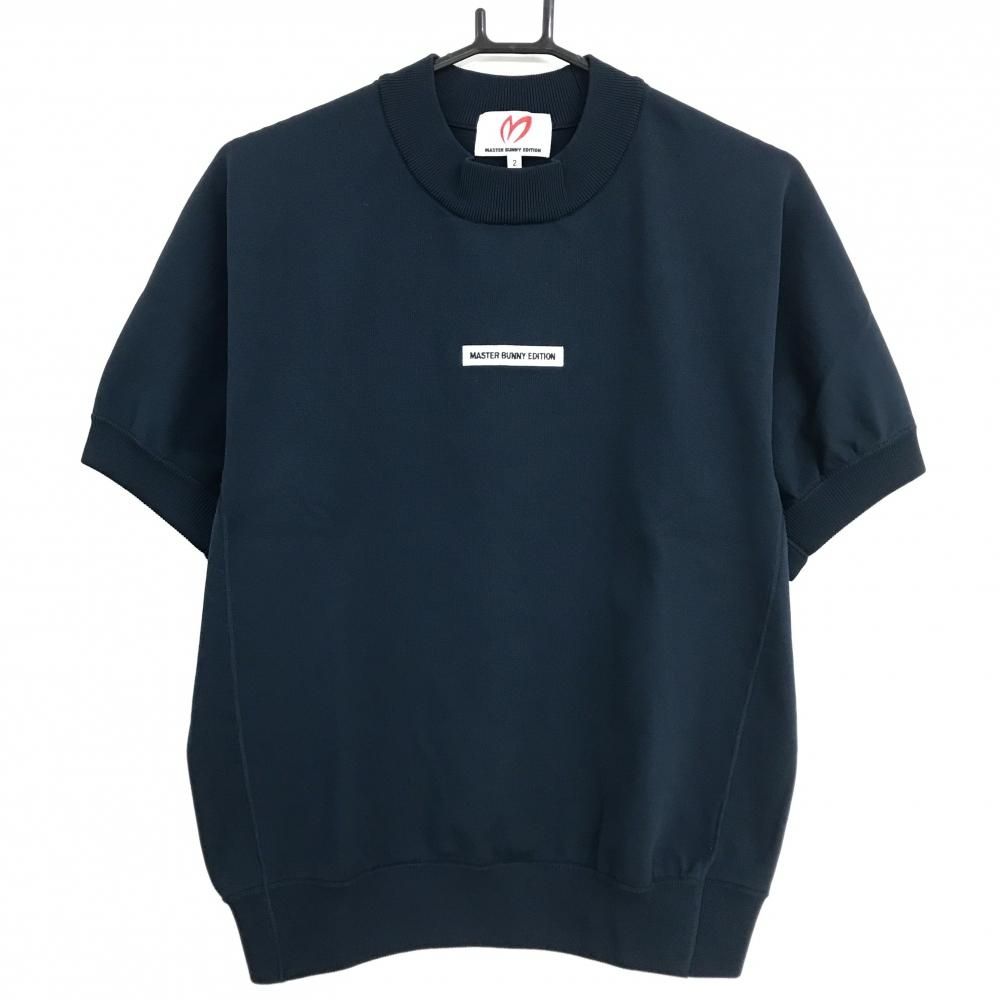 超美品】マスターバニー 半袖セーター ネイビー フロントロゴ 15 超美品】マスターバニー 半袖セーター ネイビー フロントロゴ 15