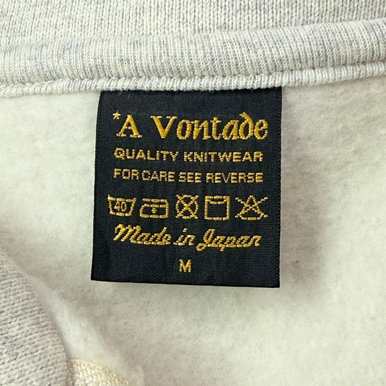 A VONTADE ア ボンタージ Half Zip Reverse Sweat Shirts ハーフジップ