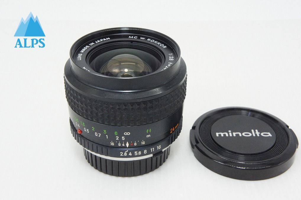 良品 MINOLTA ミノルタ MC W.ROKKOR 24mm F2.8 SR/MDマウント 単焦点