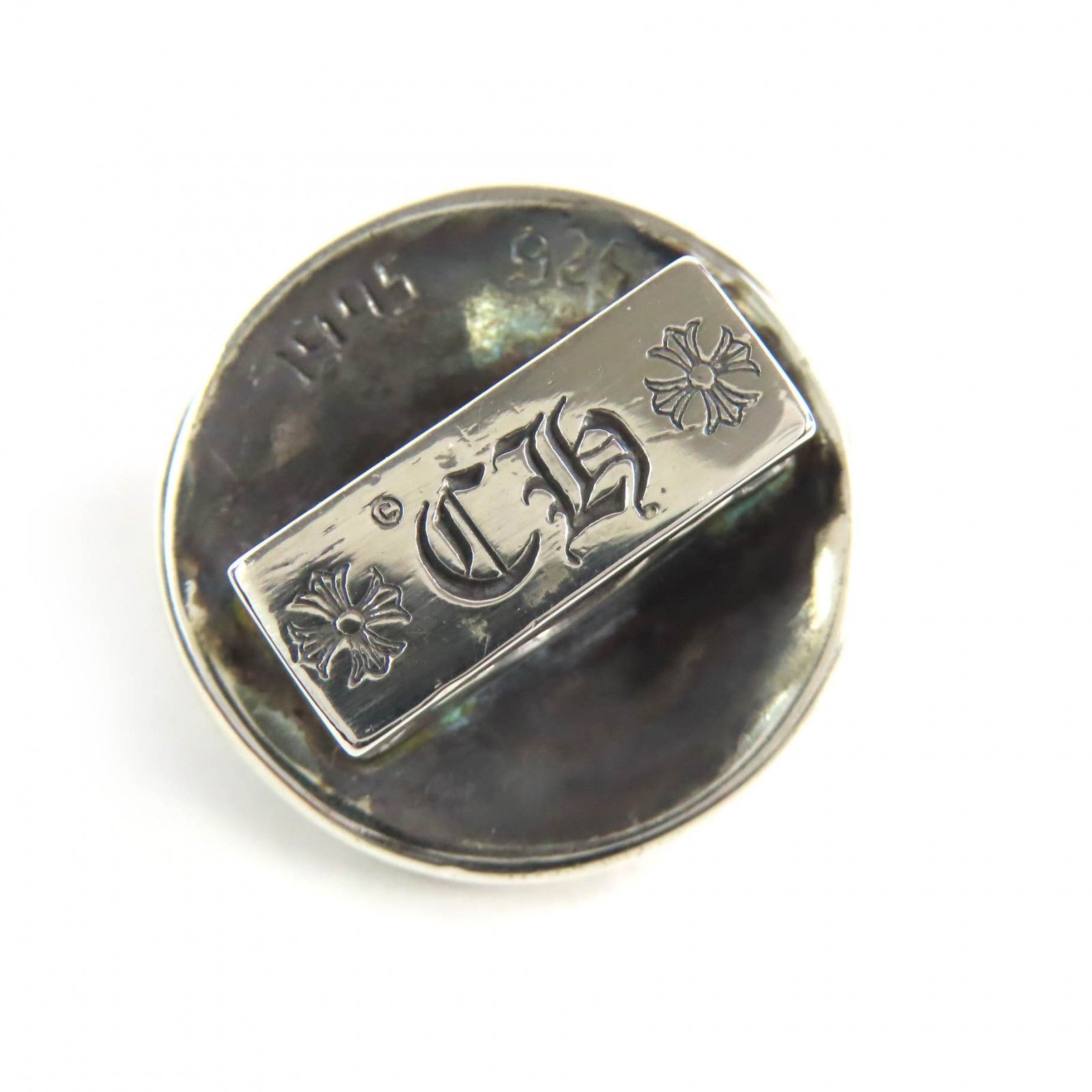 美品△CHROME HEARTS クロムハーツ 925 クロスボール コンチョ 美品△CHROME HEARTS クロムハーツ 925 クロスボール コンチョ
