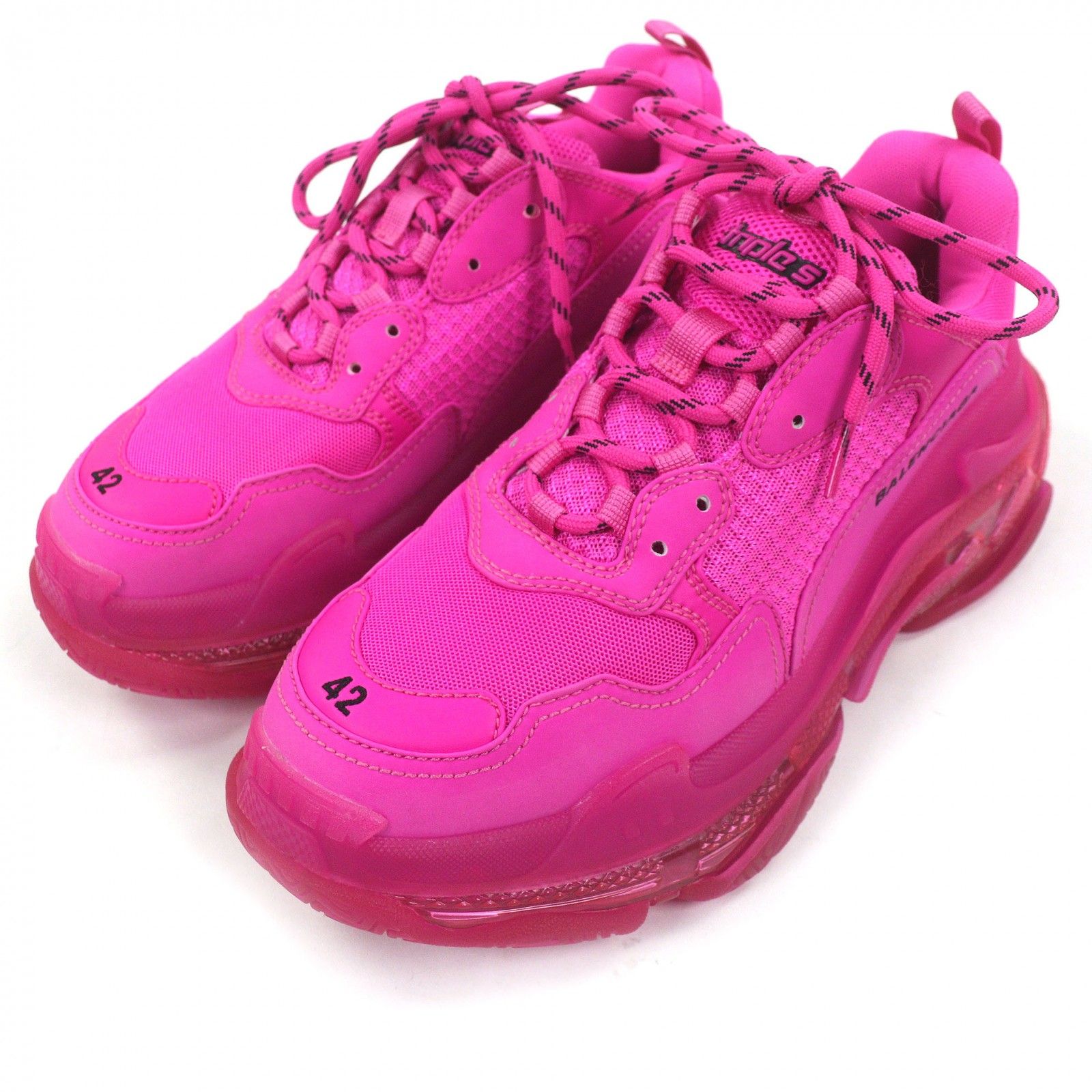 未使用品□BALENCIAGA バレンシアガ Triple S トリプルS メッシュ 