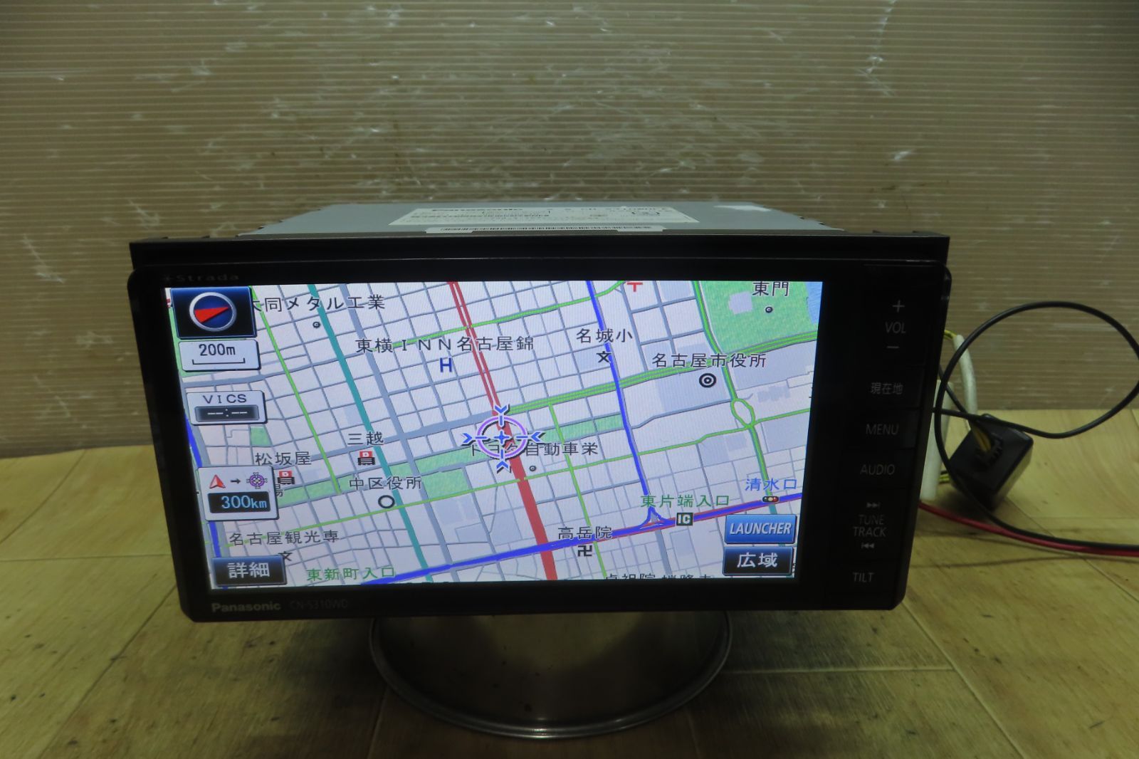 動作保証付☆F5919/パナソニック CN-S310WD メモリーナビ 地図2012年 